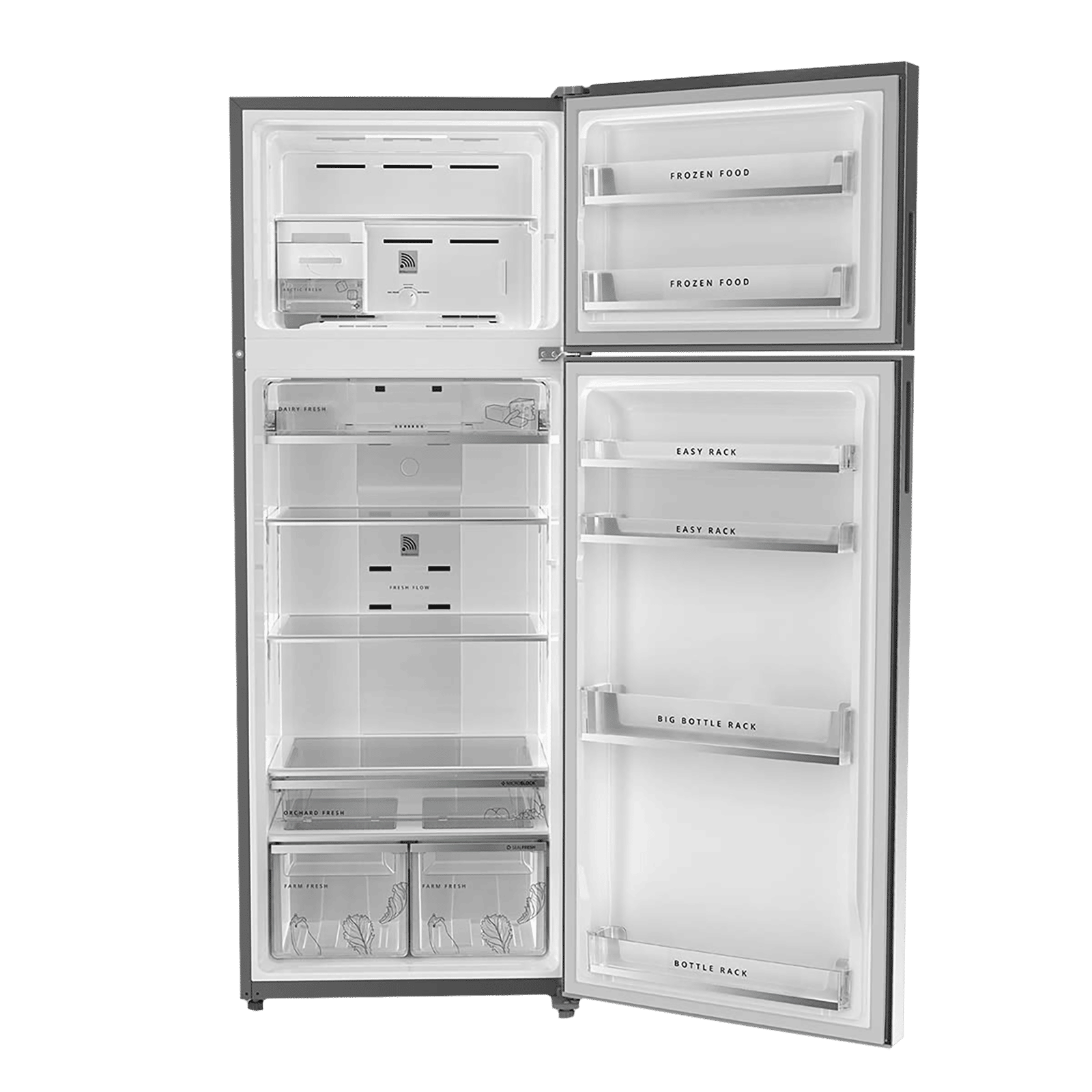 Whirlpool Intellifresh 480 431 Litres 2 Star Frost Free Double Door Convertible Refrigerator with 6th Sense Technology (Grey)_6