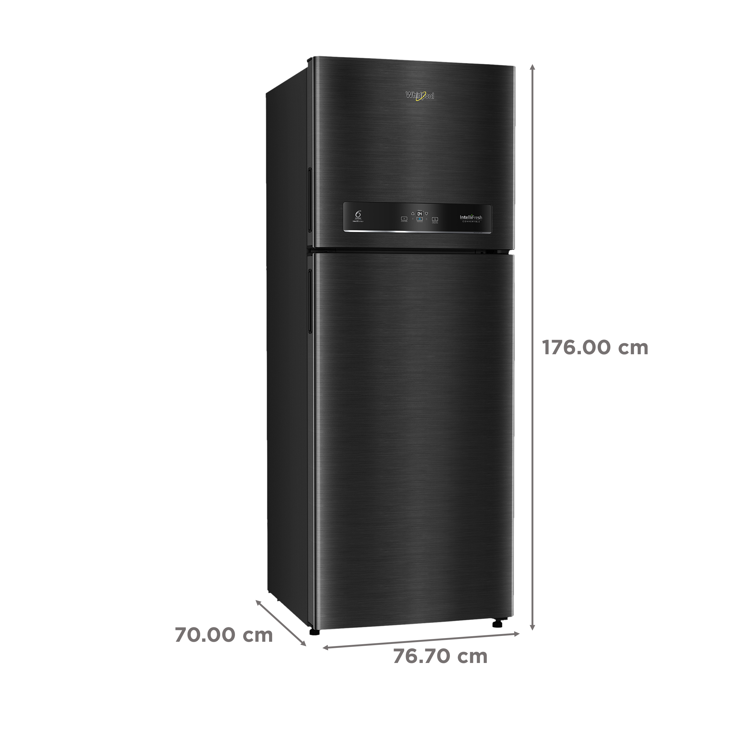Whirlpool Intellifresh 515 467 Litres 2 Star Frost Free Double Door Convertible Refrigerator with 6th Sense Technology (Black) Whirlpool Intellifresh 515 467 Litres 2 Star Frost Free Double Door Convertible Refrigerator with 6th Sense Technology (Black)_3
