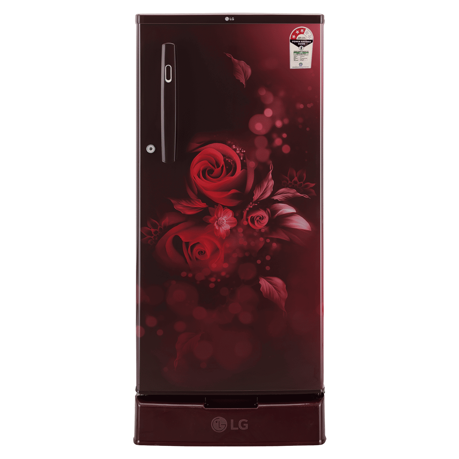 LG 185 Litres 3 Star Direct Cool Single Door Refrigerator with Stabilizer Free Operation (GL-D199OSED.ASEZEB, Scarlet Euphoria) LG 185 Litres 3 Star Direct Cool Single Door Refrigerator with Stabilizer Free Operation (GL-D199OSED.ASEZEB, Scarlet Euphoria)_1