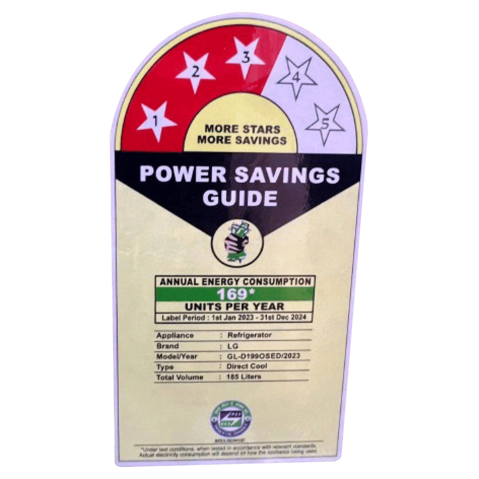 LG 185 Litres 3 Star Direct Cool Single Door Refrigerator with Stabilizer Free Operation (GL-D199OSED.ASEZEB, Scarlet Euphoria) LG 185 Litres 3 Star Direct Cool Single Door Refrigerator with Stabilizer Free Operation (GL-D199OSED.ASEZEB, Scarlet Euphoria)_9