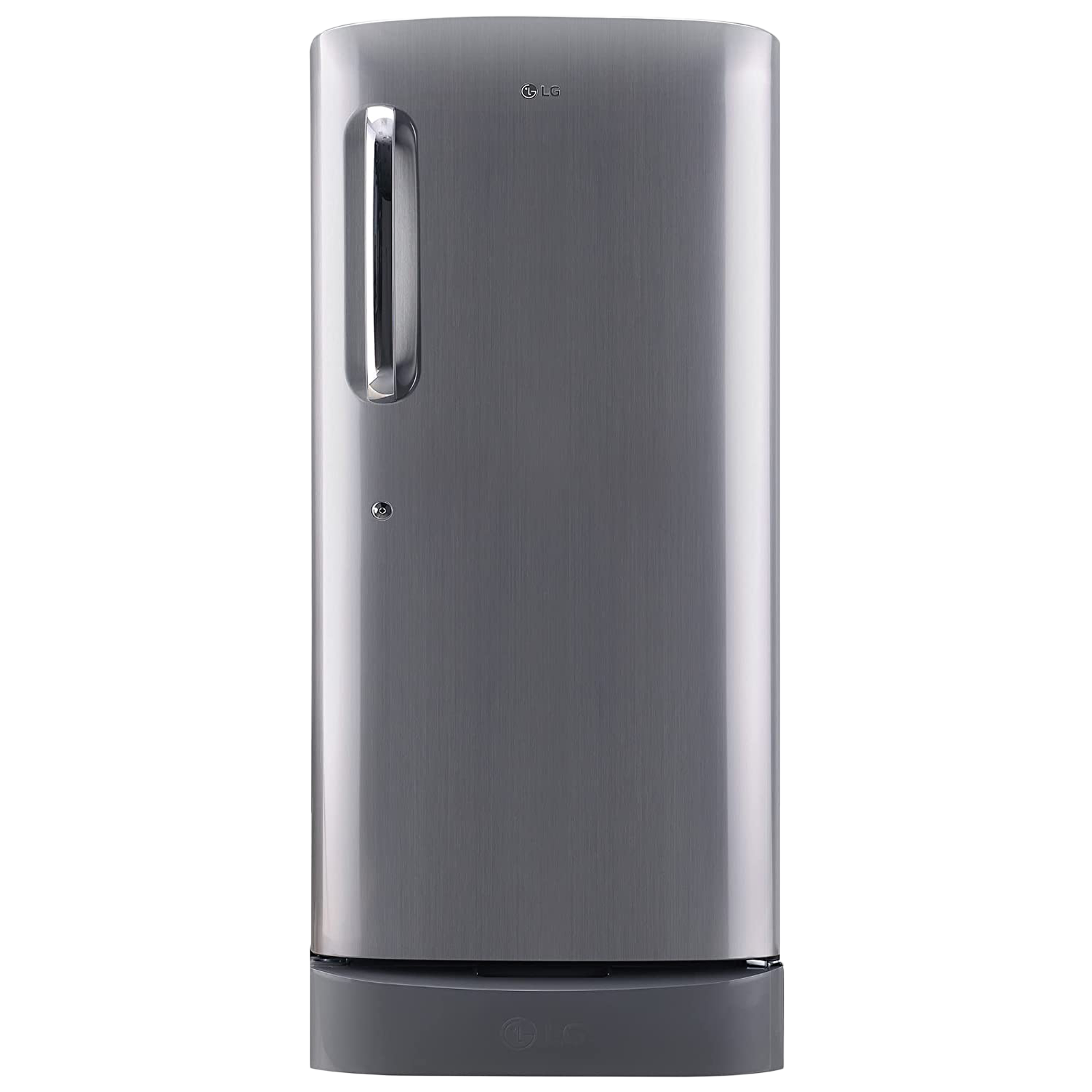 LG 205 Litres 4 Star Direct Cool Single Door Refrigerator with Base stand and Drawer (GL-D221APZY.DPZZEBN, Shiny Steel)_1
