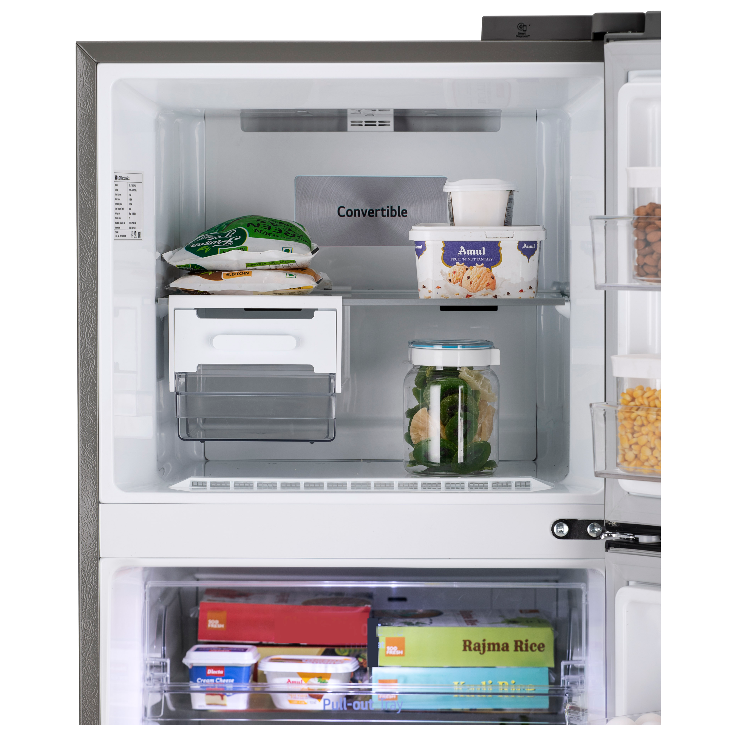 LG 343 Litres 2 Star Frost Free Double Door Convertible Refrigerator with Smart Diagnosis (GL-S382SUSY.AUSZEBN, Urban Steel) LG 343 Litres 2 Star Frost Free Double Door Convertible Refrigerator with Smart Diagnosis (GL-S382SUSY.AUSZEBN, Urban Steel)_8