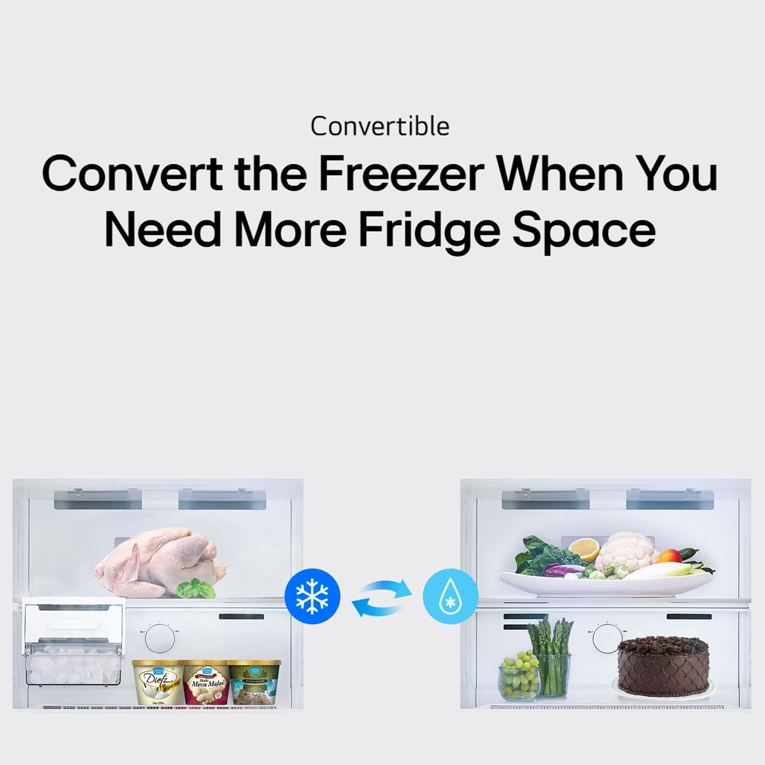 LG 343 Litres 2 Star Frost Free Double Door Convertible Refrigerator with Smart Diagnosis (GL-S382SUSY.AUSZEBN, Urban Steel)_15