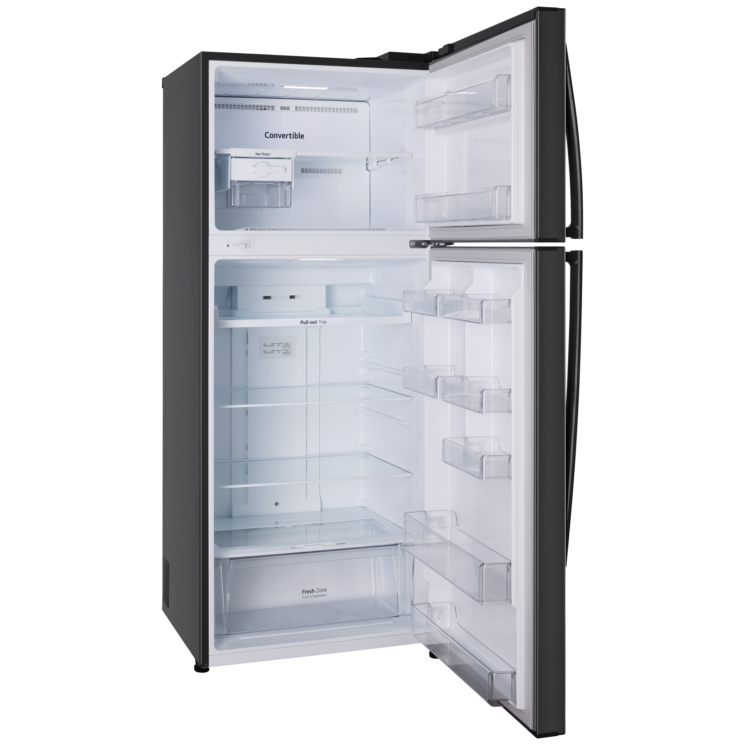 LG 446 Litres 1 Star Frost Free Double Door Convertible Refrigerator with Smart Diagnosis (GL-T502AESR.DESZEB, Ebony Sheen) LG 446 Litres 1 Star Frost Free Double Door Convertible Refrigerator with Smart Diagnosis (GL-T502AESR.DESZEB, Ebony Sheen)_5