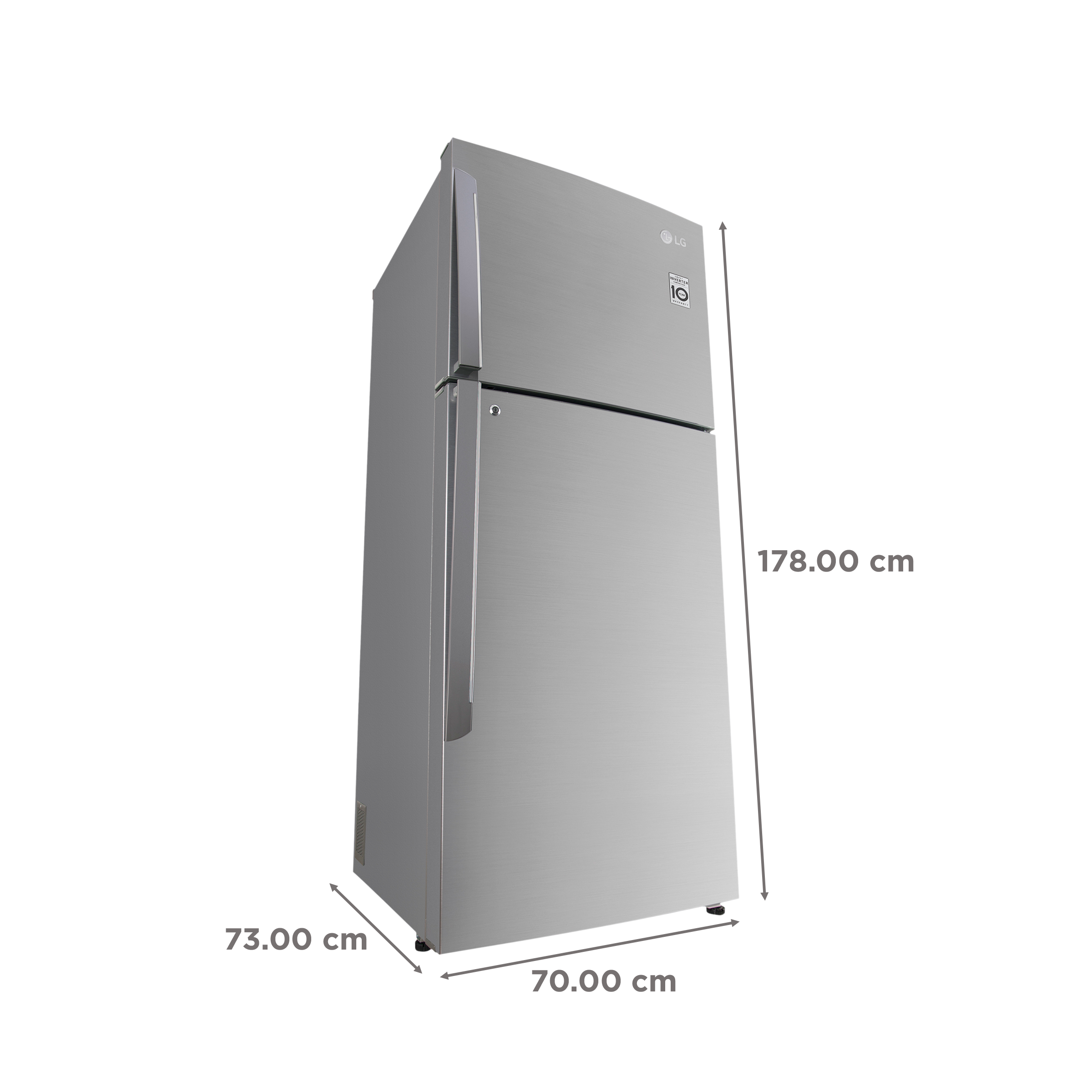 LG 446 Litres 1 Star Frost Free Double Door Convertible Refrigerator with Smart Diagnosis (GL-T502APZR.DPZZEBN, Shiny Steel) LG 446 Litres 1 Star Frost Free Double Door Convertible Refrigerator with Smart Diagnosis (GL-T502APZR.DPZZEBN, Shiny Steel)_3