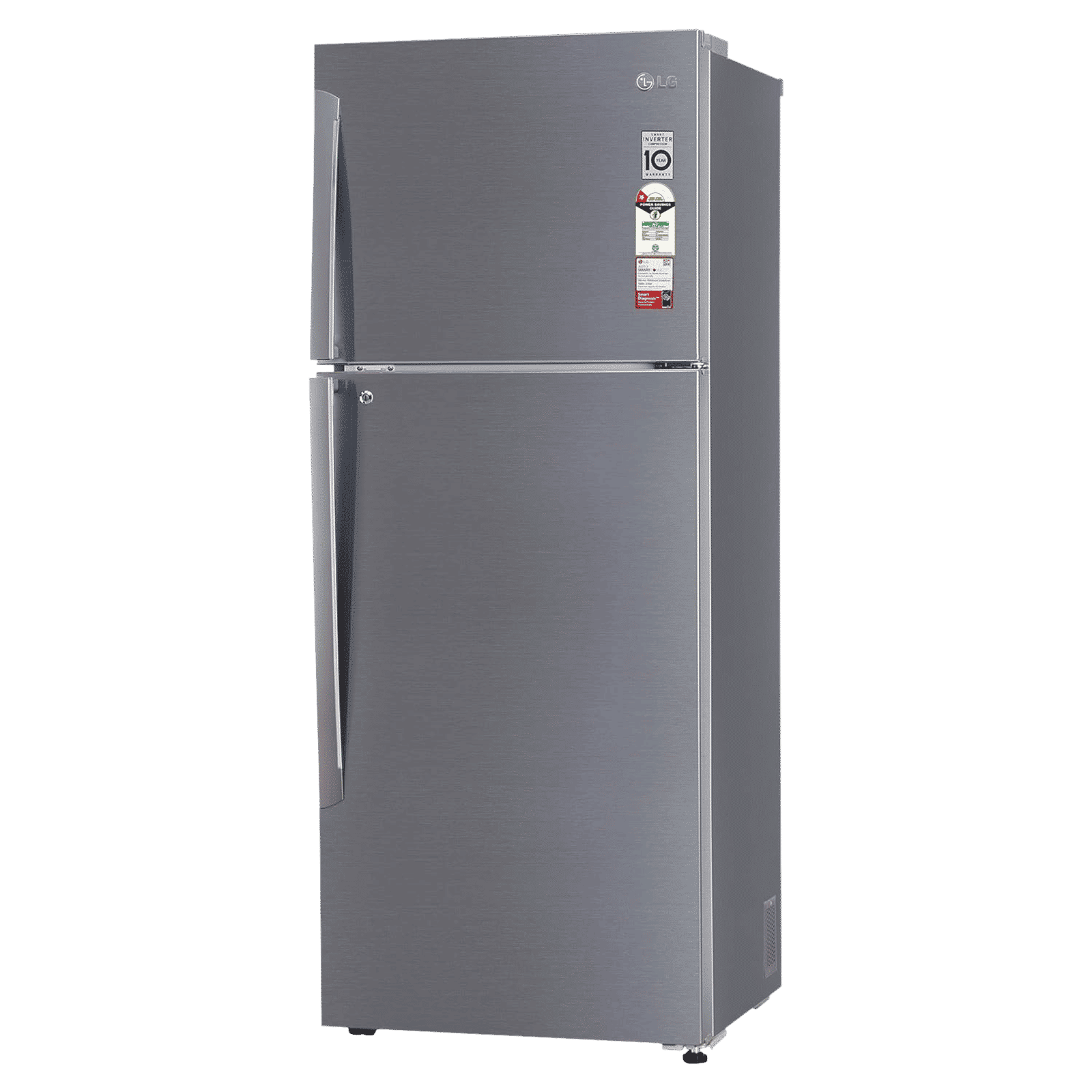 LG 446 Litres 1 Star Frost Free Double Door Convertible Refrigerator with Smart Diagnosis (GL-T502APZR.DPZZEBN, Shiny Steel) LG 446 Litres 1 Star Frost Free Double Door Convertible Refrigerator with Smart Diagnosis (GL-T502APZR.DPZZEBN, Shiny Steel)_4
