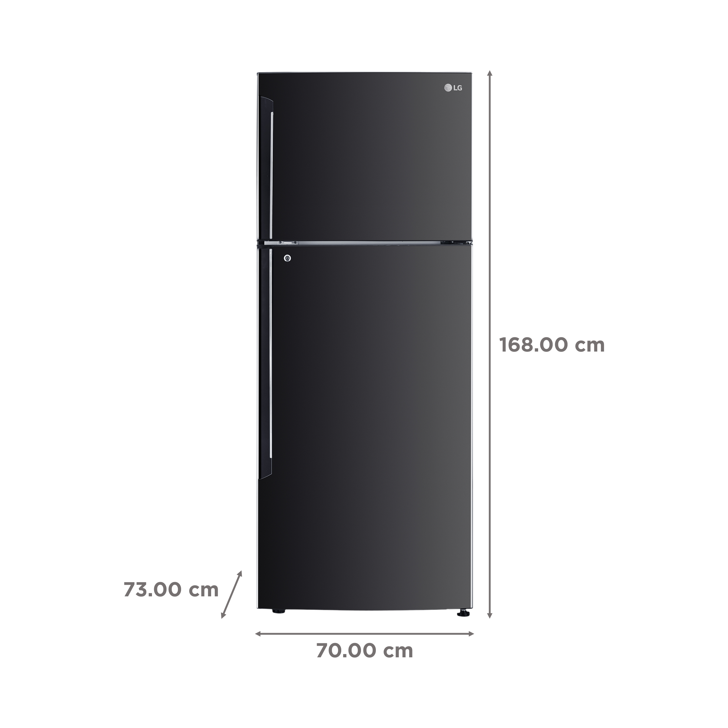 LG 412 Litres 1 Star Frost Free Double Door Convertible Refrigerator with Smart Diagnosis (GL-T432AESR.DESZEB, Ebony Sheen)_3