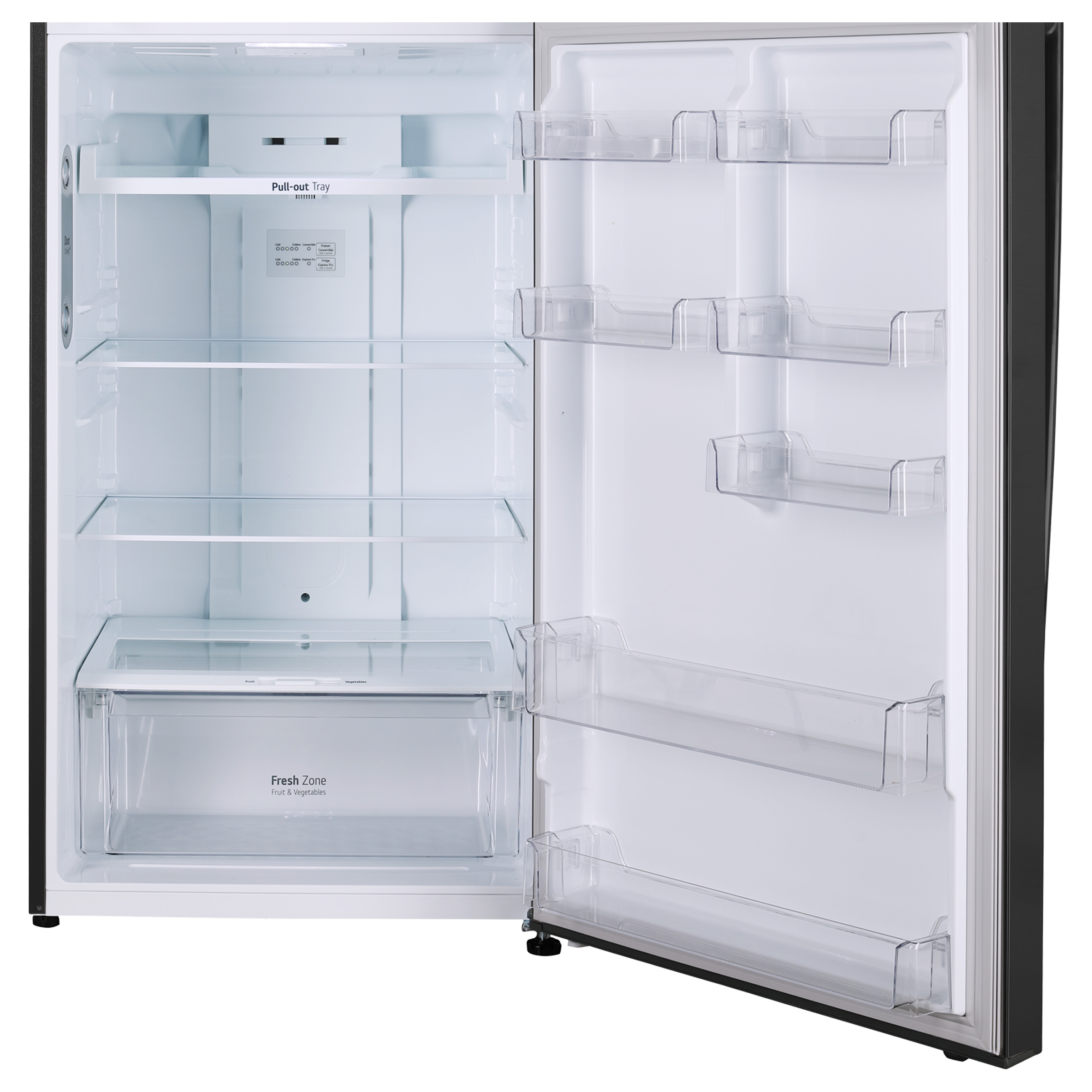 LG 412 Litres 1 Star Frost Free Double Door Convertible Refrigerator with Smart Diagnosis (GL-T432AESR.DESZEB, Ebony Sheen)_7