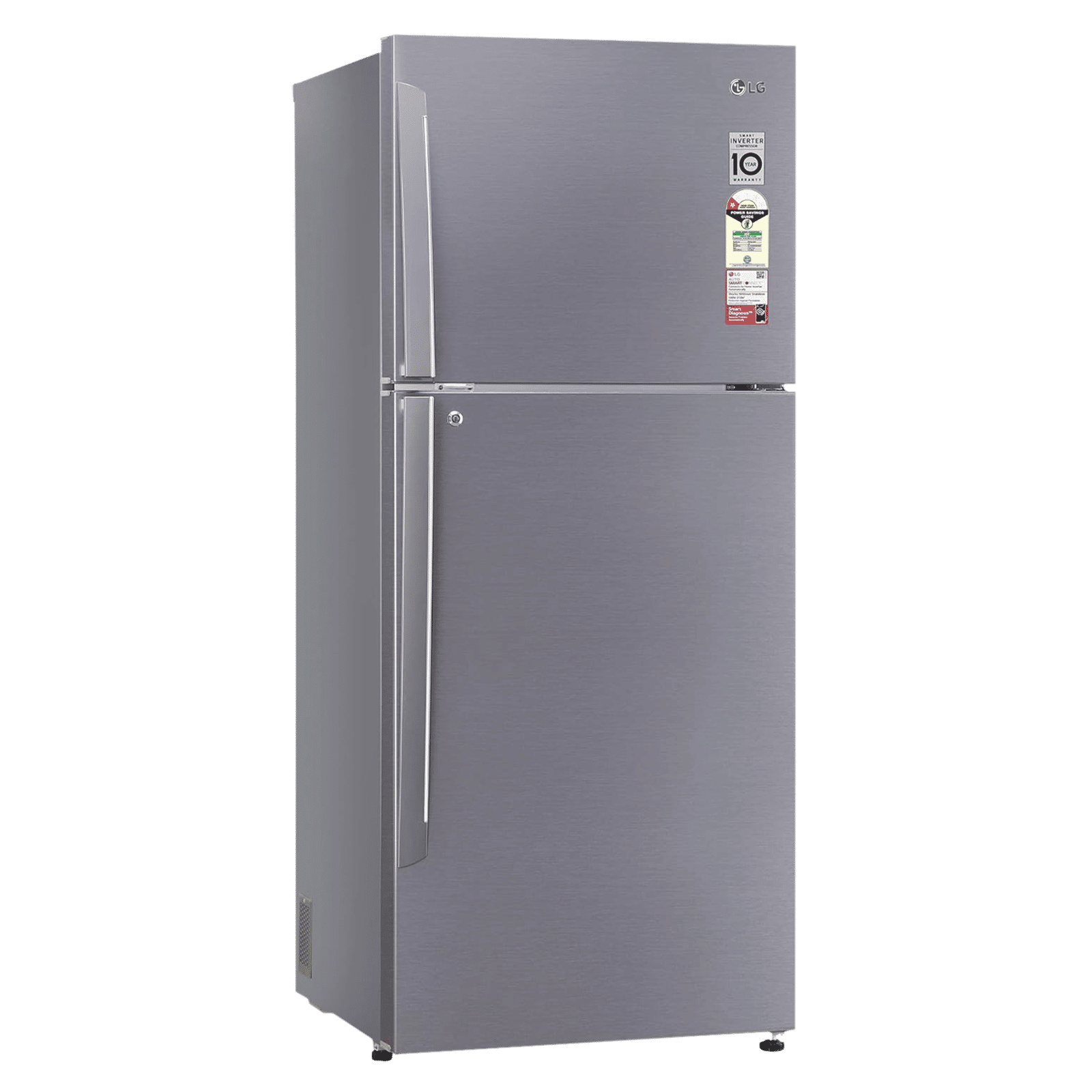 LG 412 Litres 1 Star Frost Free Double Door Convertible Refrigerator with Smart Inverter Compressor (GL-T432APZR.DPZZEB, Shiny Steel)_12