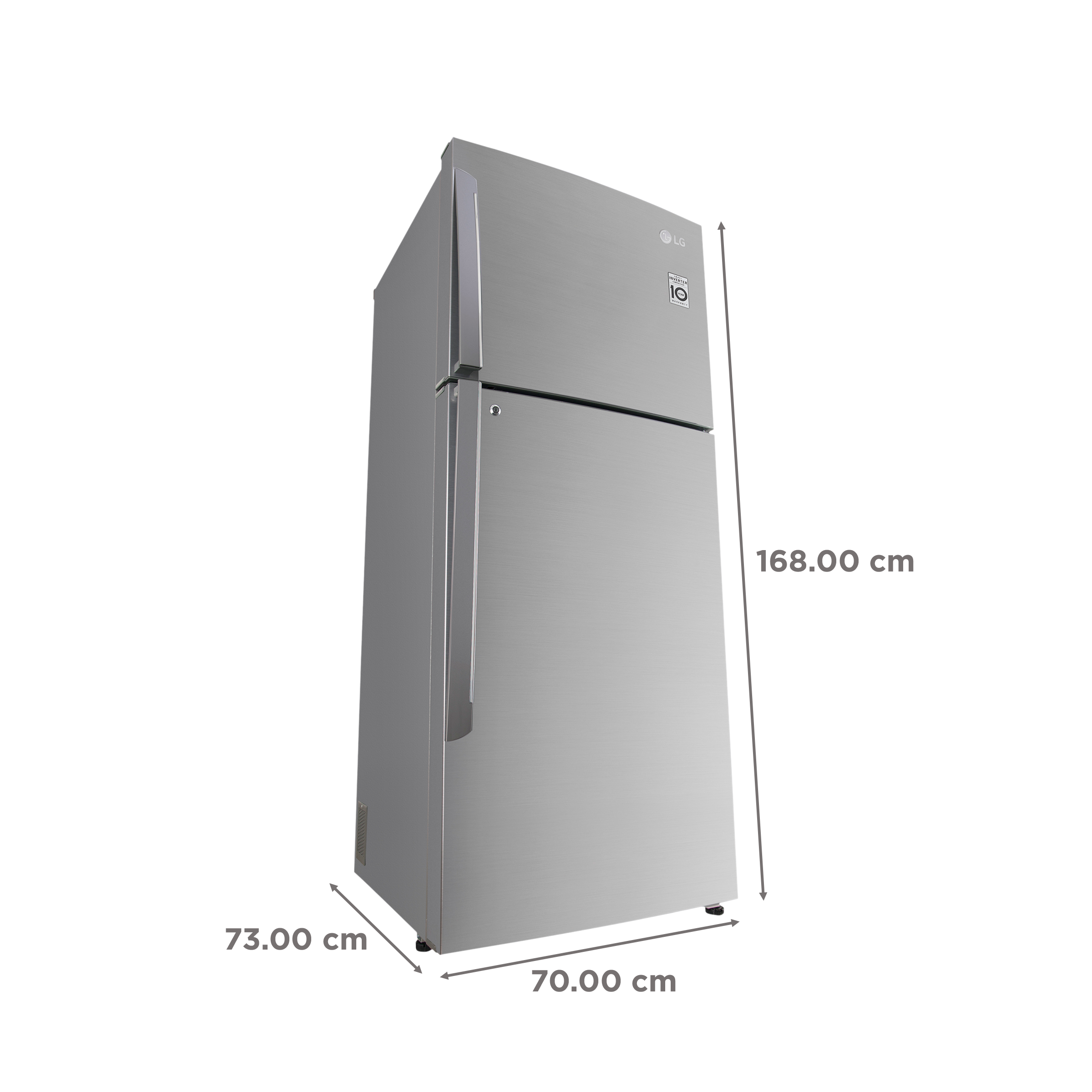 LG 412 Litres 1 Star Frost Free Double Door Convertible Refrigerator with Smart Inverter Compressor (GL-T432APZR.DPZZEB, Shiny Steel)_3