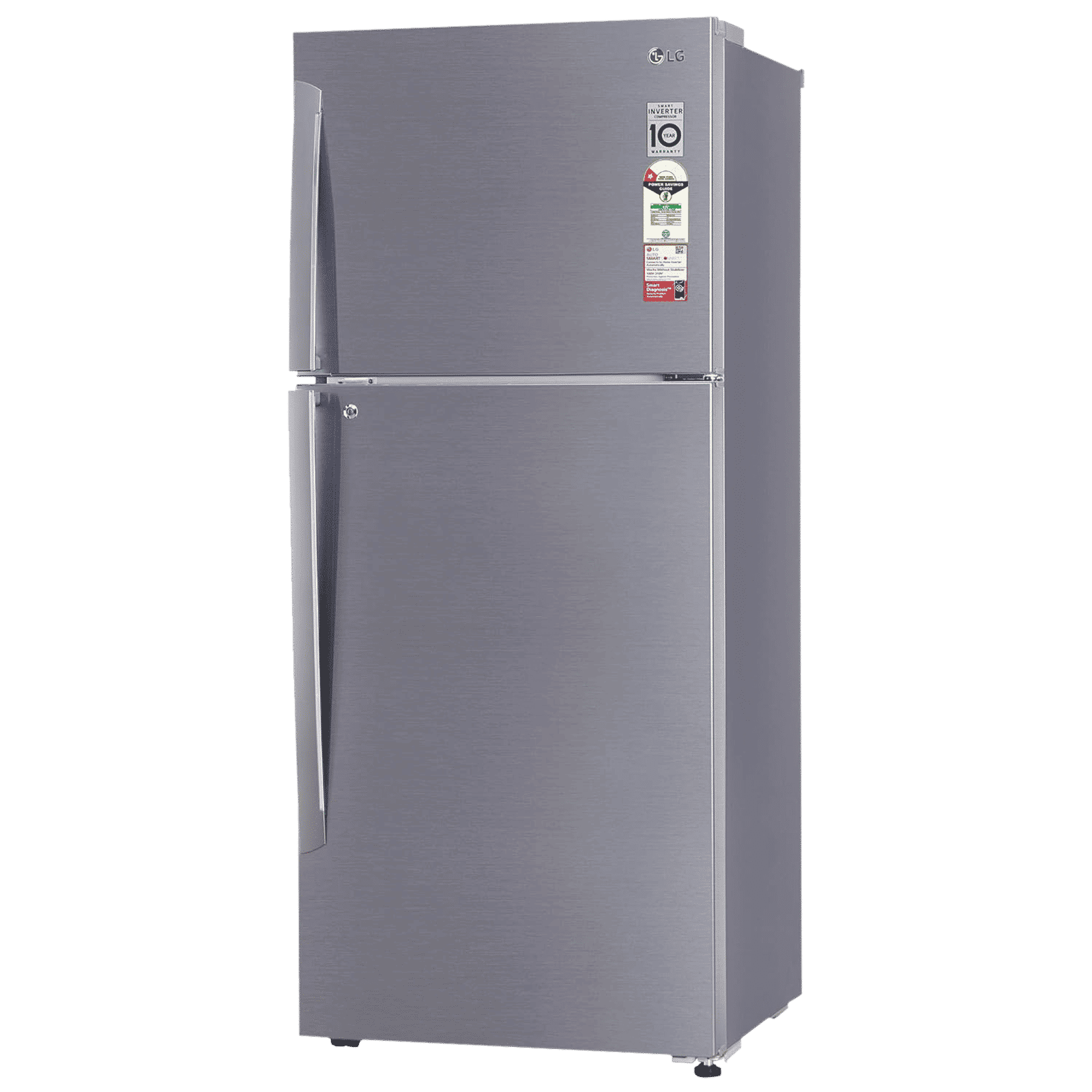 LG 412 Litres 1 Star Frost Free Double Door Convertible Refrigerator with Smart Inverter Compressor (GL-T432APZR.DPZZEB, Shiny Steel)_4