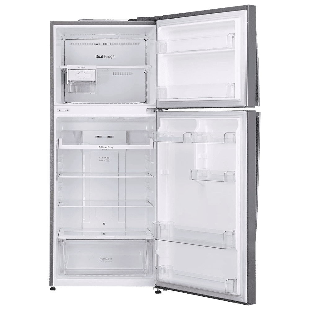 LG 412 Litres 1 Star Frost Free Double Door Convertible Refrigerator with Smart Inverter Compressor (GL-T432APZR.DPZZEB, Shiny Steel)_6