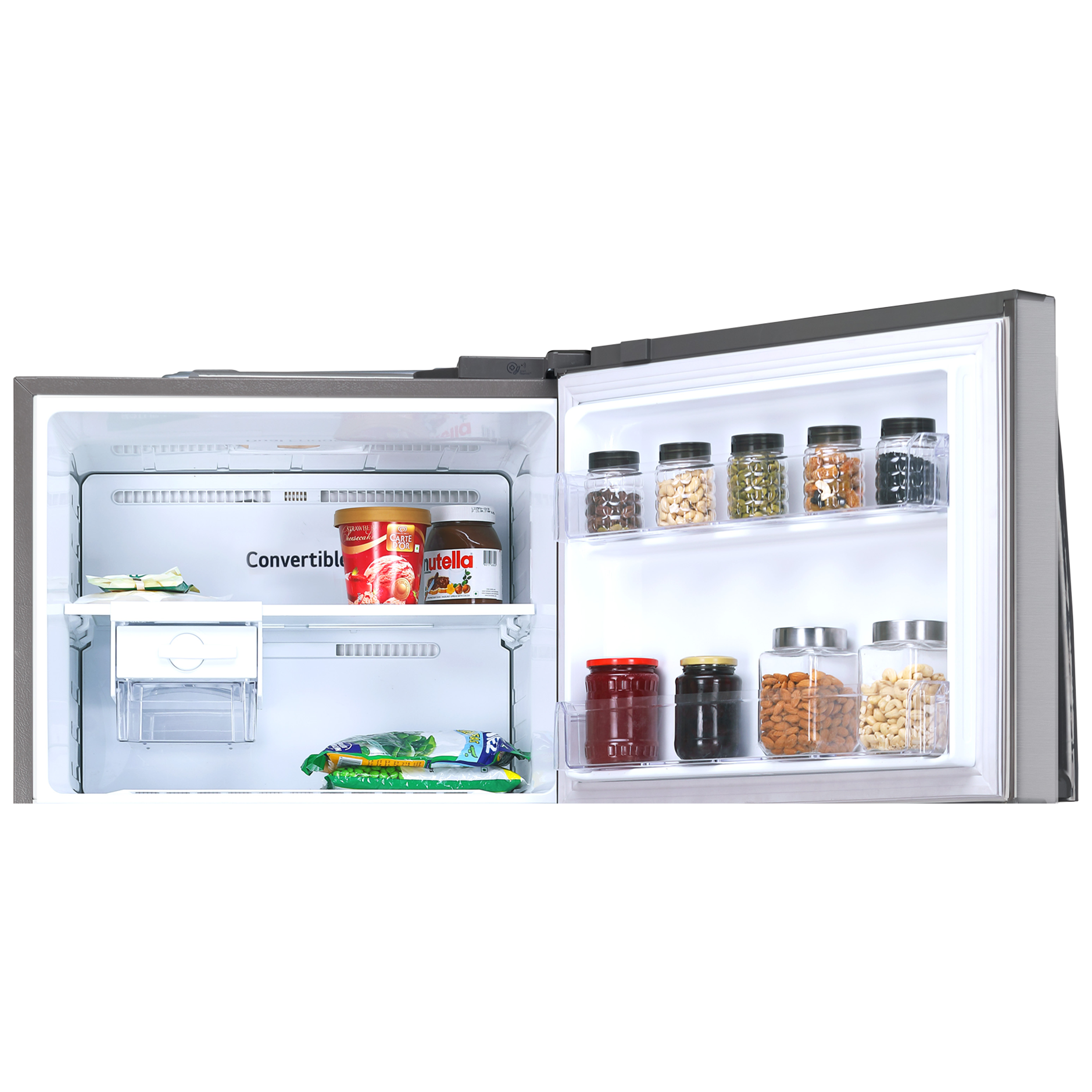 LG 412 Litres 1 Star Frost Free Double Door Convertible Refrigerator with Smart Inverter Compressor (GL-T432APZR.DPZZEB, Shiny Steel)_7