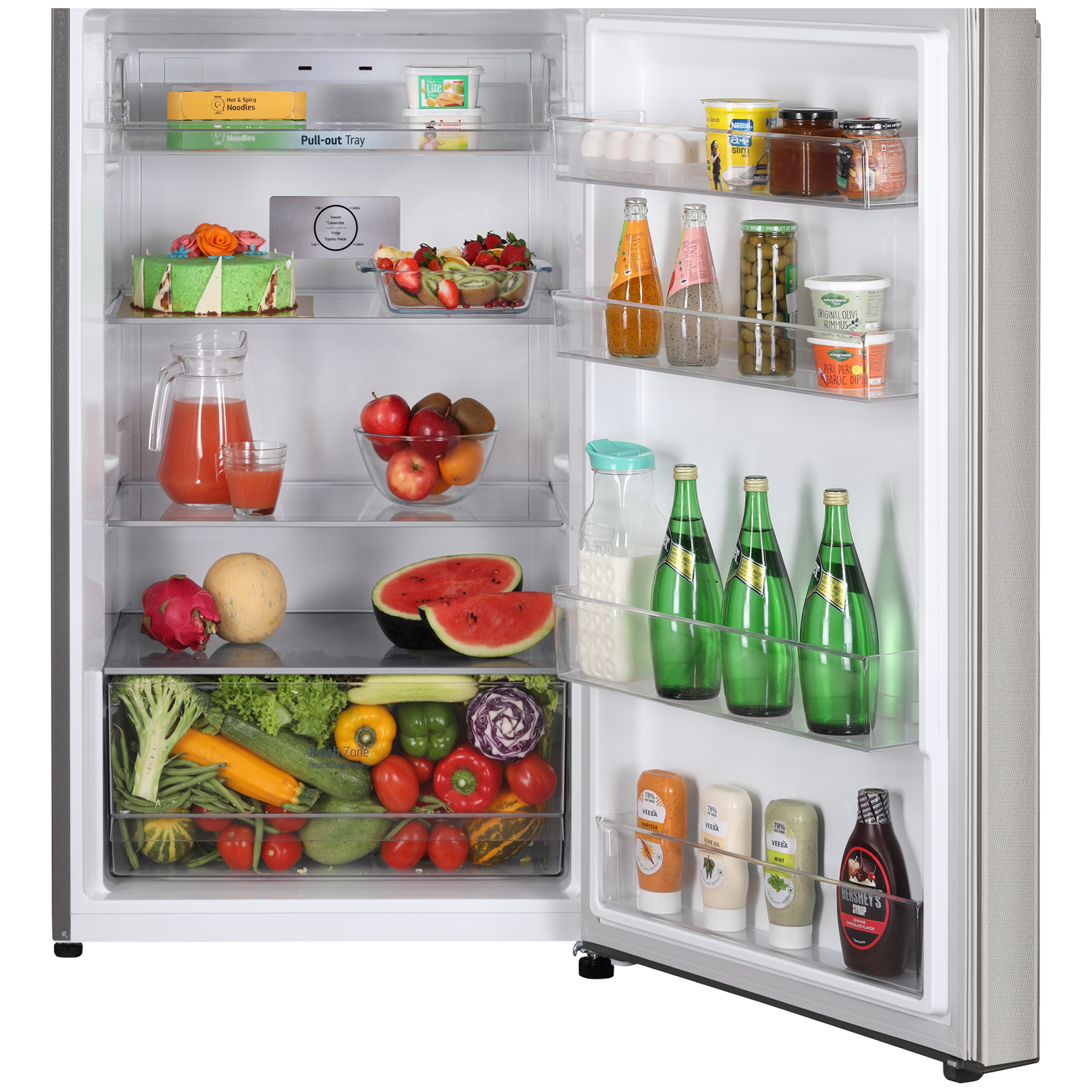 LG 398 Litres 2 Star Frost Free Double Door Convertible Refrigerator with Smart Diagnosis (GL-S422SUSY.EUSZEB, Urban Steel)_6