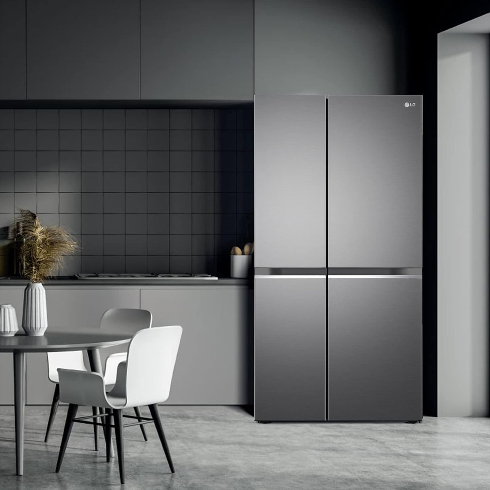 LG 655 Litres 3 Star Side by Side Refrigerator with Smart Diagnosis (GL-B257EPZX.DPZZEBN, Shinny Steel)_9