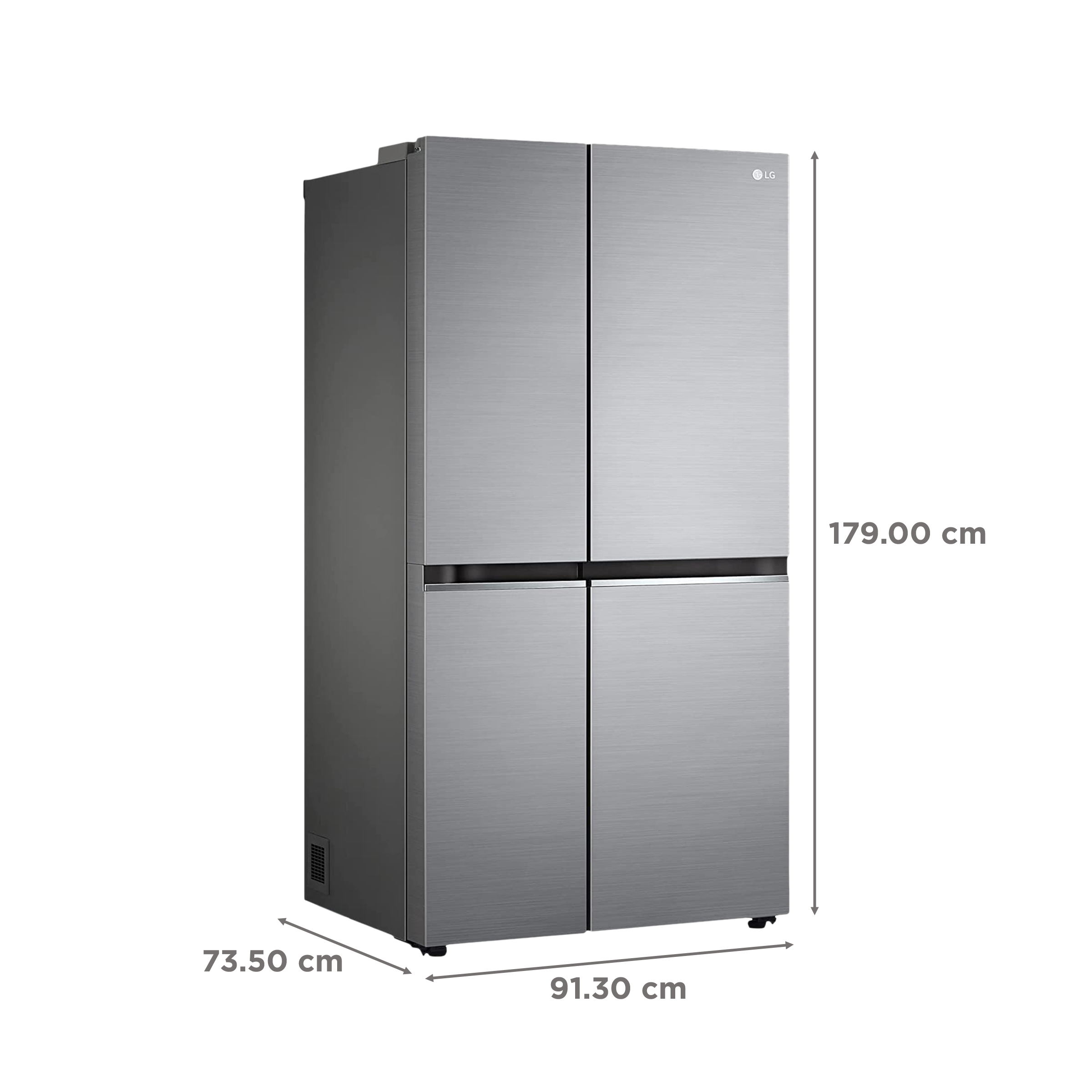 LG 655 Litres 3 Star Side by Side Refrigerator with Smart Diagnosis (GL-B257EPZX.DPZZEBN, Shinny Steel)_3