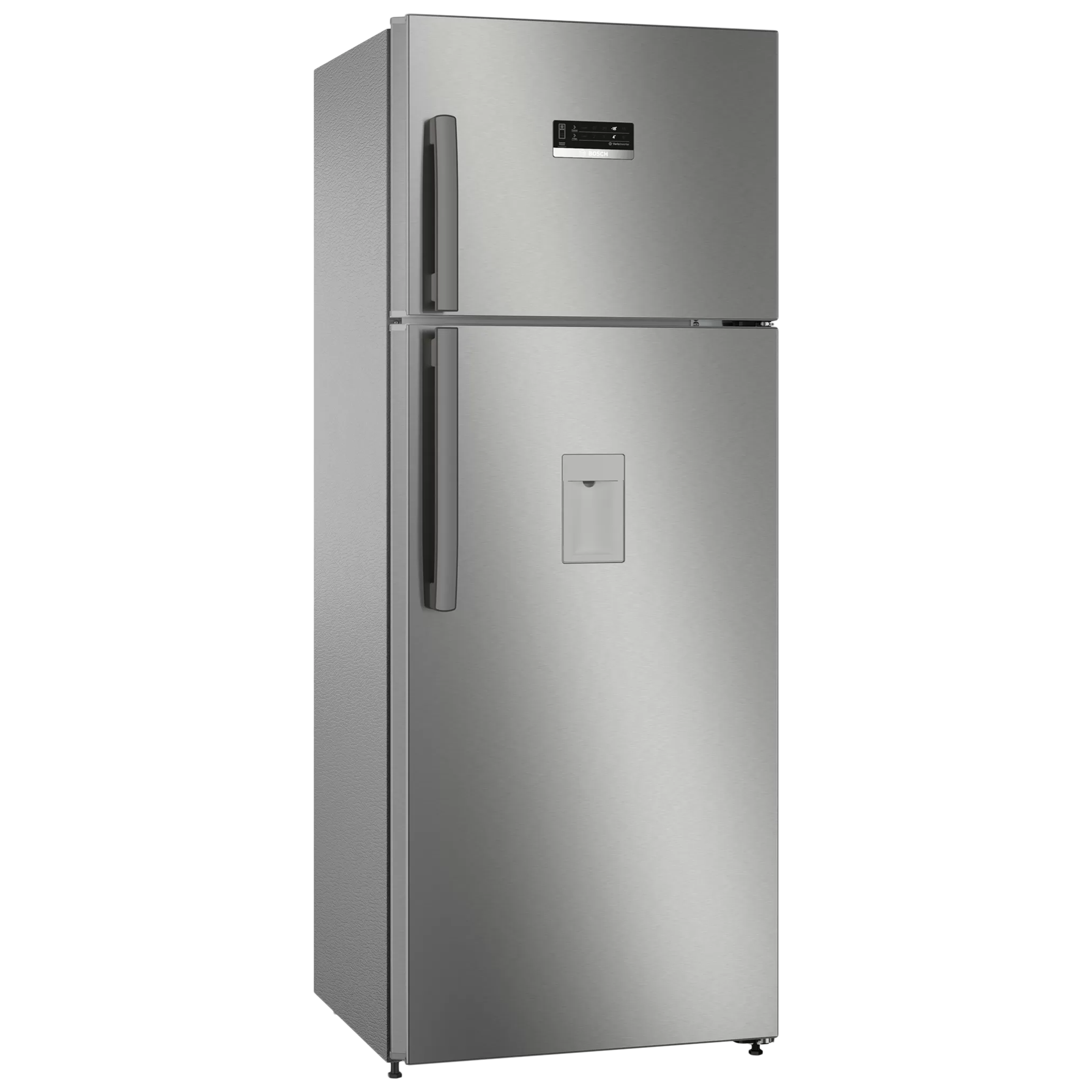 BOSCH Series 4 334 Litres 3 Star Frost Free Double Door Convertible Refrigerator with Temperature Display (CTC35S031I, Sparkly Steel)_1