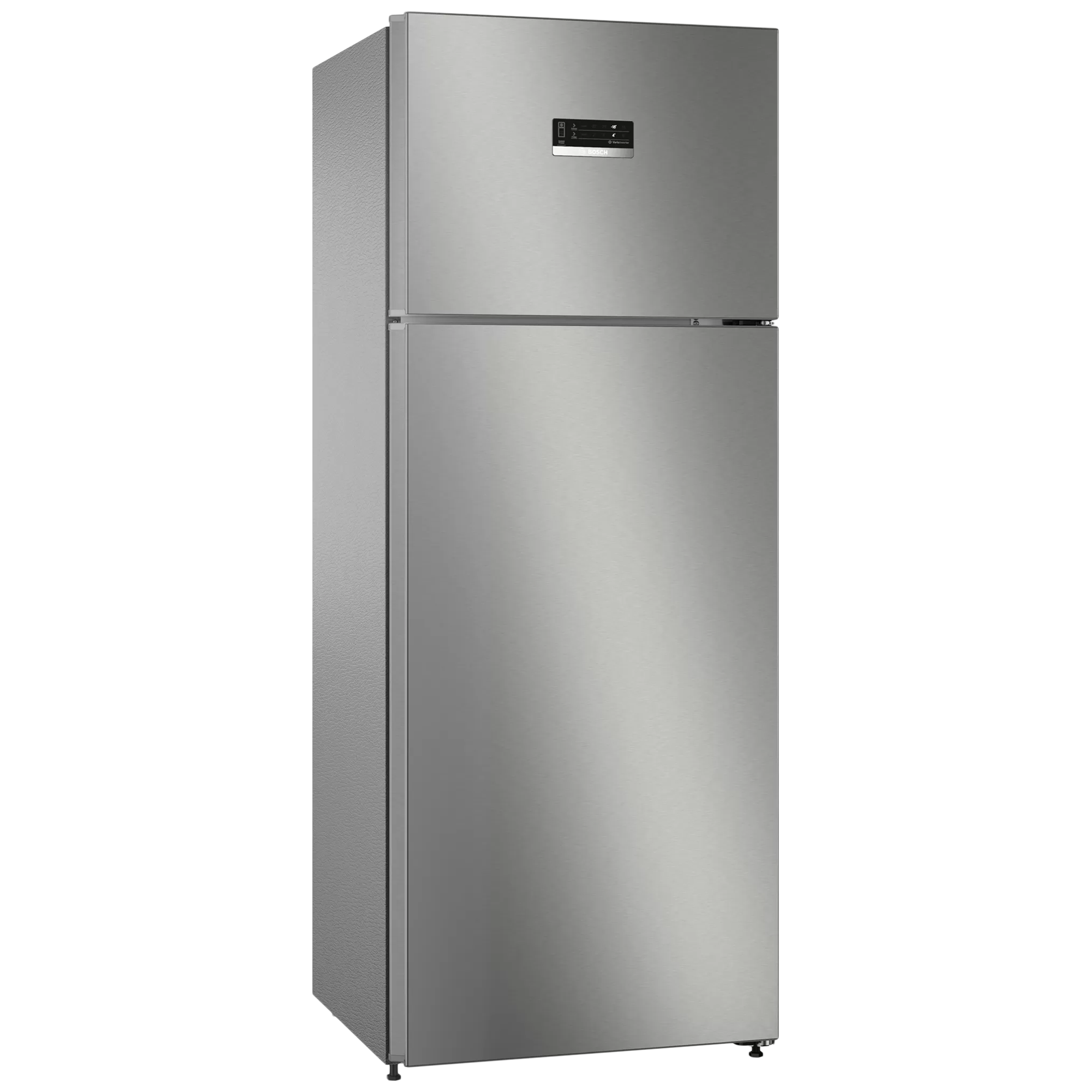 BOSCH Series 4 334 Litres 3 Star Frost Free Double Door Convertible Refrigerator with Temperature Display (CTC35S032I, Sparkly Steel)_1