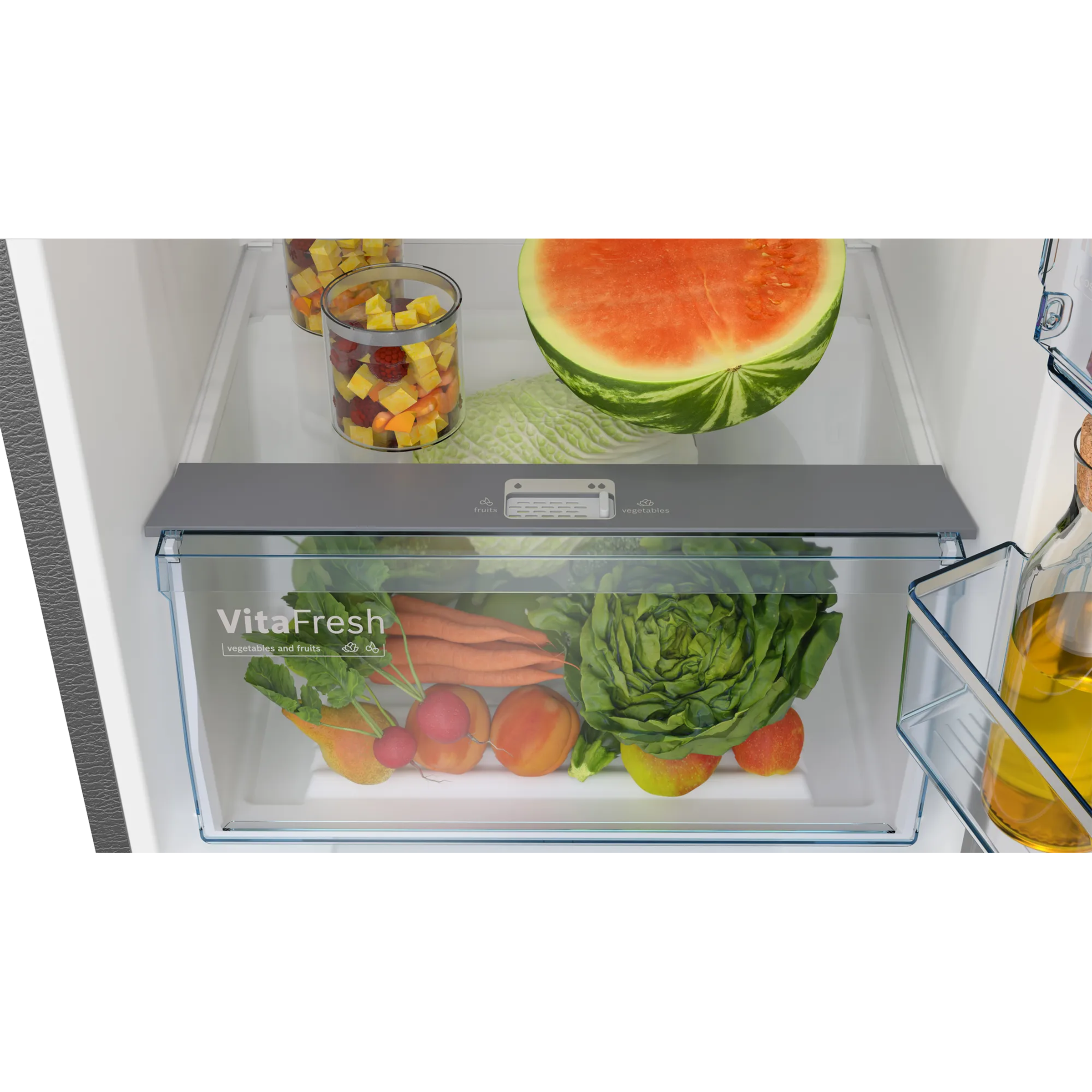 BOSCH Series 4 334 Litres 3 Star Frost Free Double Door Convertible Refrigerator with Temperature Display (CTC35S032I, Sparkly Steel)_7