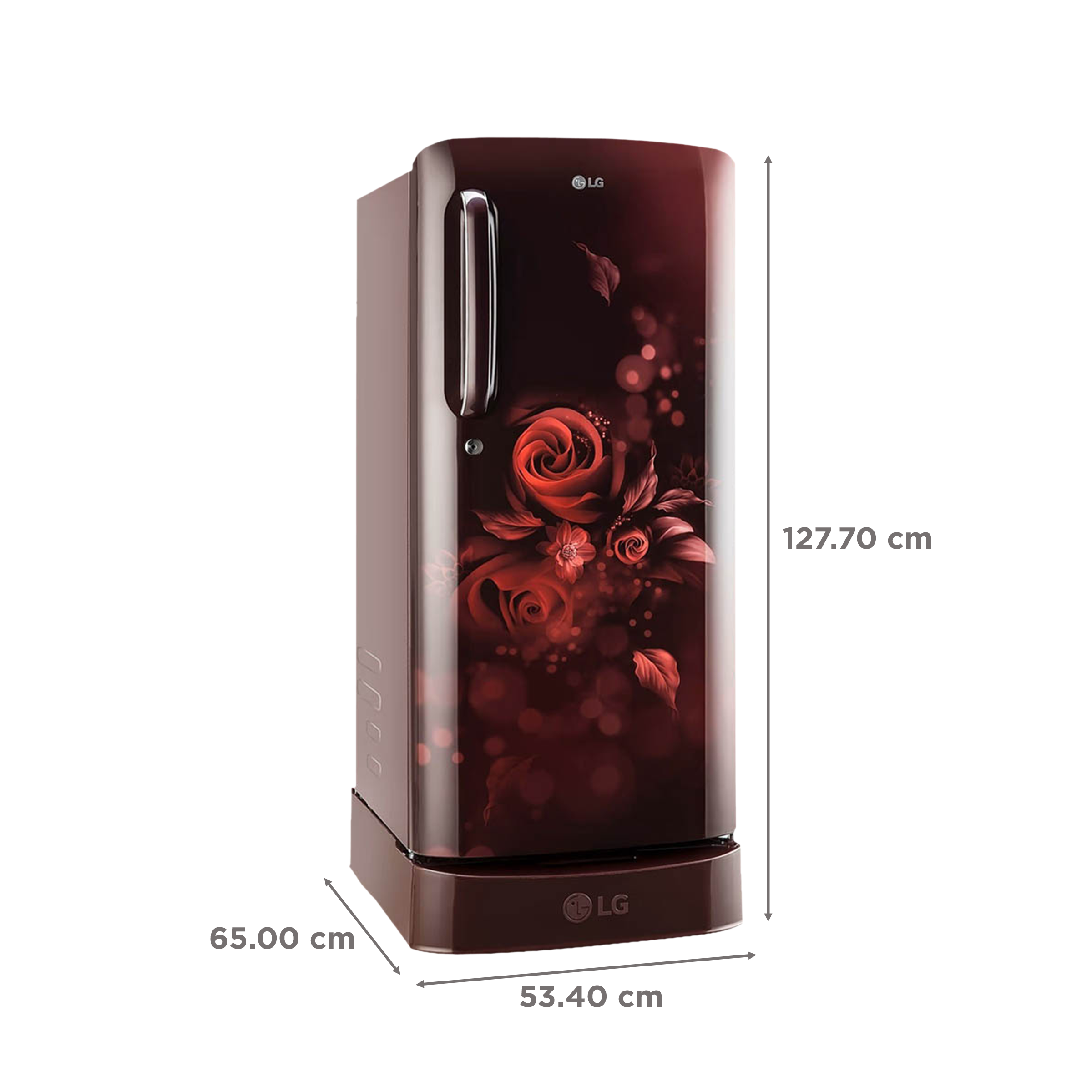 LG 190 Litres 3 Star Direct Cool Single Door Refrigerator with Stabilizer Free Operation (GL-D201ASED.BSEZEB, Scarlet Euphoria)_3