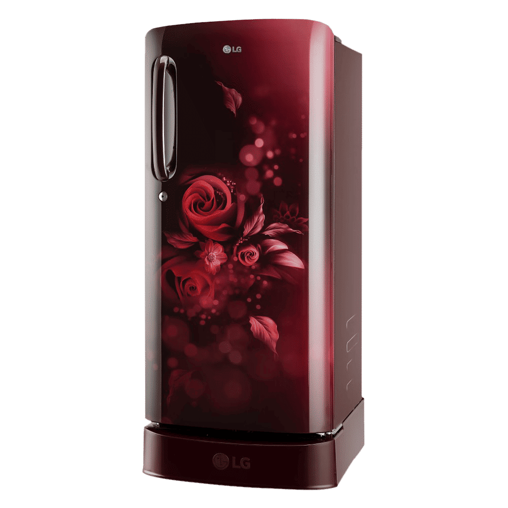 LG 190 Litres 3 Star Direct Cool Single Door Refrigerator with Stabilizer Free Operation (GL-D201ASED.BSEZEB, Scarlet Euphoria)_4