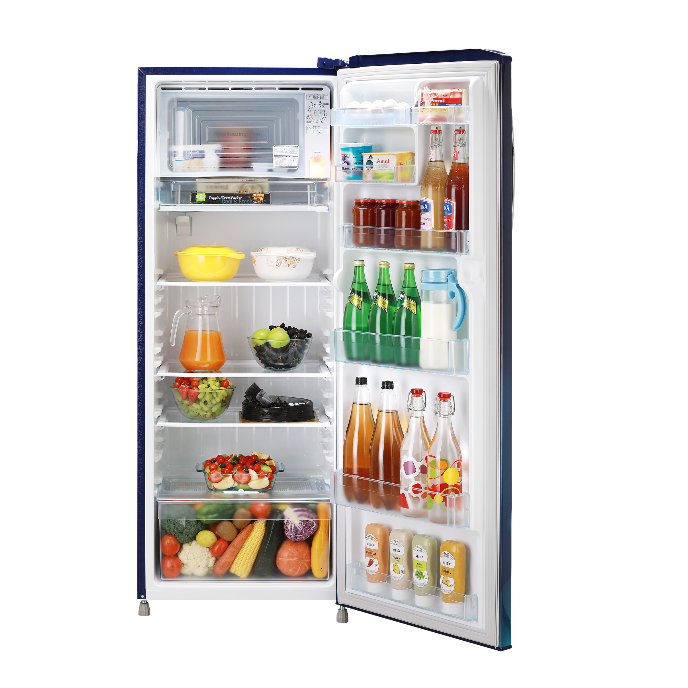 LG 261 Litres 3 Star Direct Cool Single Door Refrigerator with Stabilizer Free Operation (GL-B281BBCX.DBCZEB, Blue Charm) LG 261 Litres 3 Star Direct Cool Single Door Refrigerator with Stabilizer Free Operation (GL-B281BBCX.DBCZEB, Blue Charm)_5