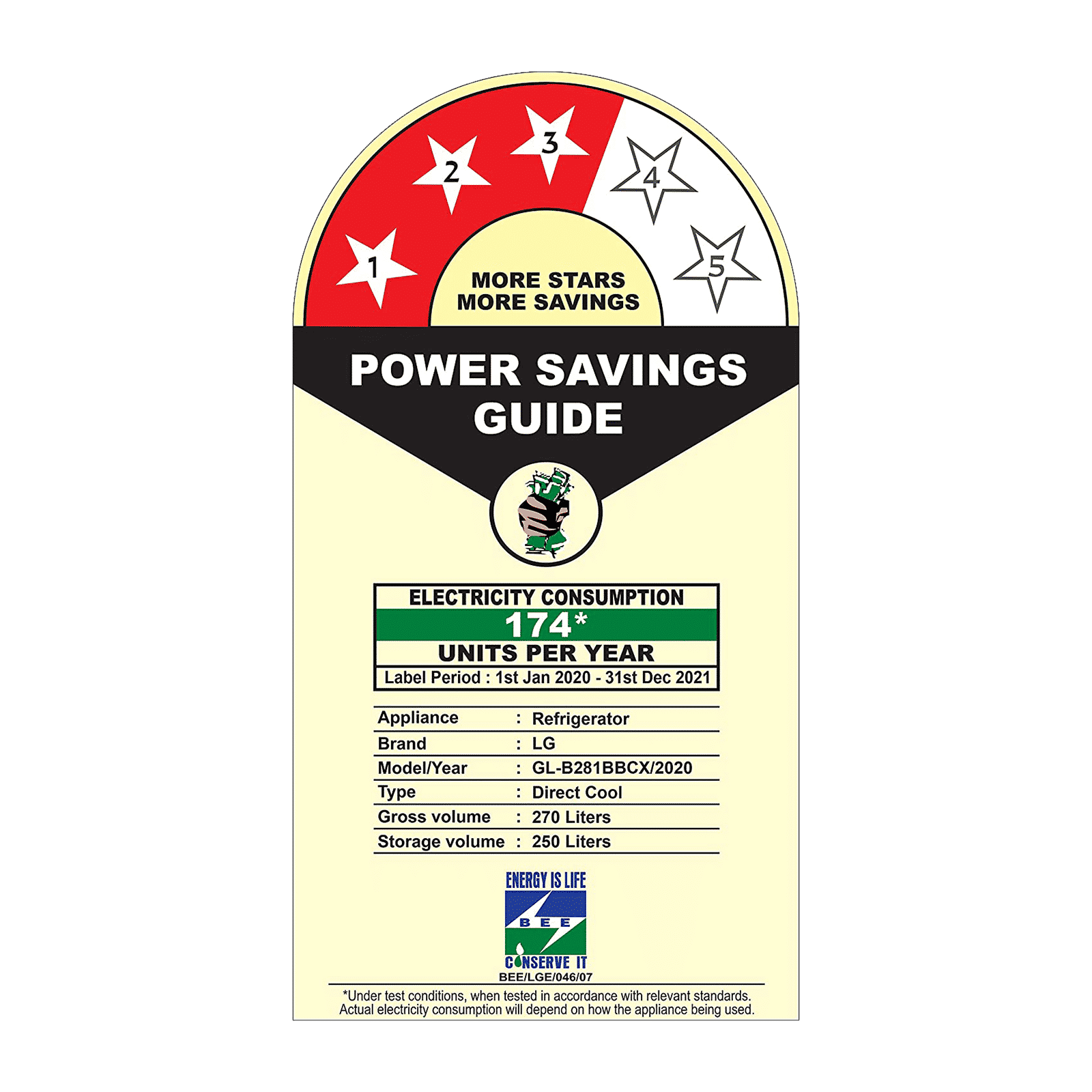 LG 261 Litres 3 Star Direct Cool Single Door Refrigerator with Stabilizer Free Operation (GL-B281BBCX.DBCZEB, Blue Charm) LG 261 Litres 3 Star Direct Cool Single Door Refrigerator with Stabilizer Free Operation (GL-B281BBCX.DBCZEB, Blue Charm)_9