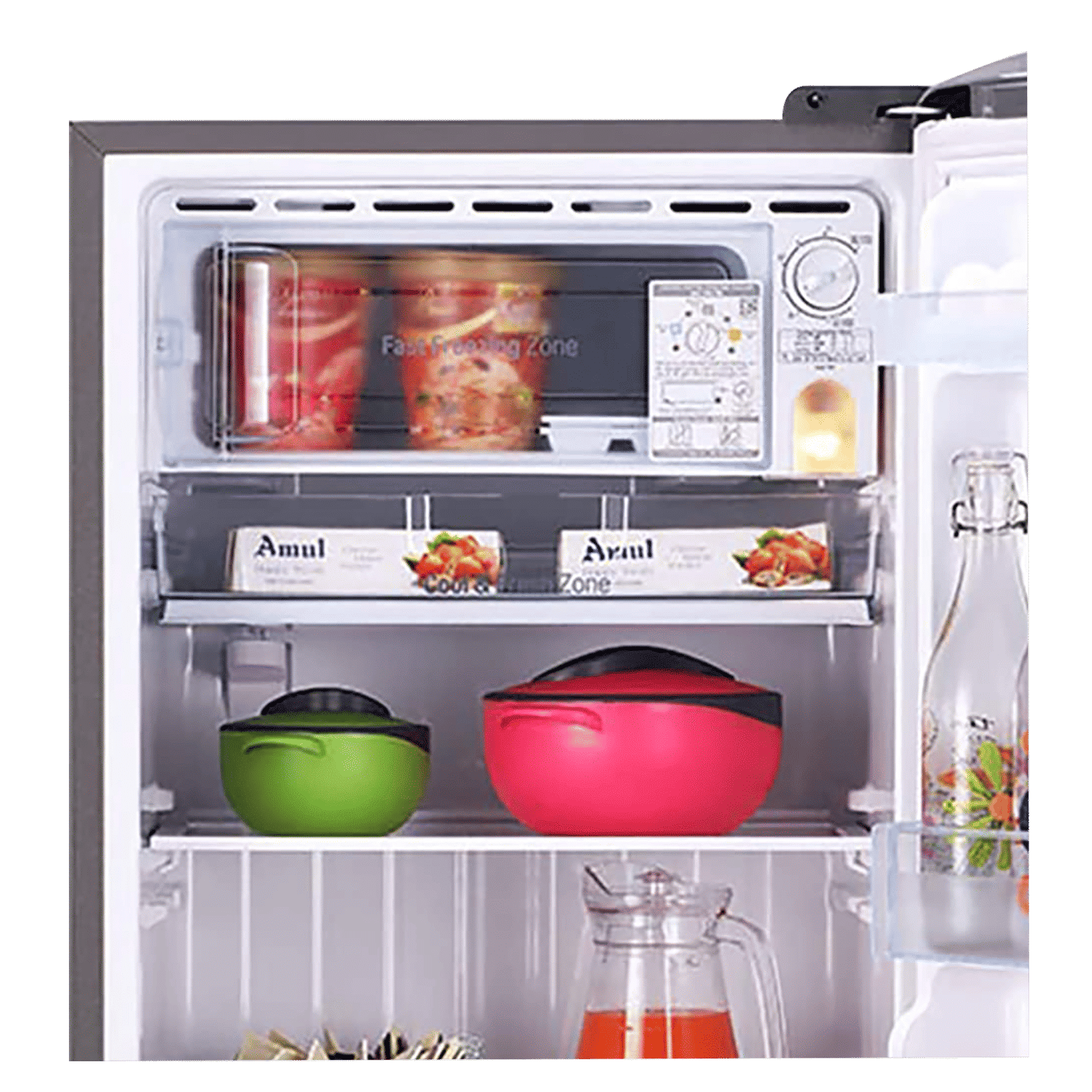 LG 205 Litres 4 Star Direct Cool Single Door Refrigerator with Stabilizer Free Operation (GL-B221APZY.DPZZEB, Shiny Steel)_7