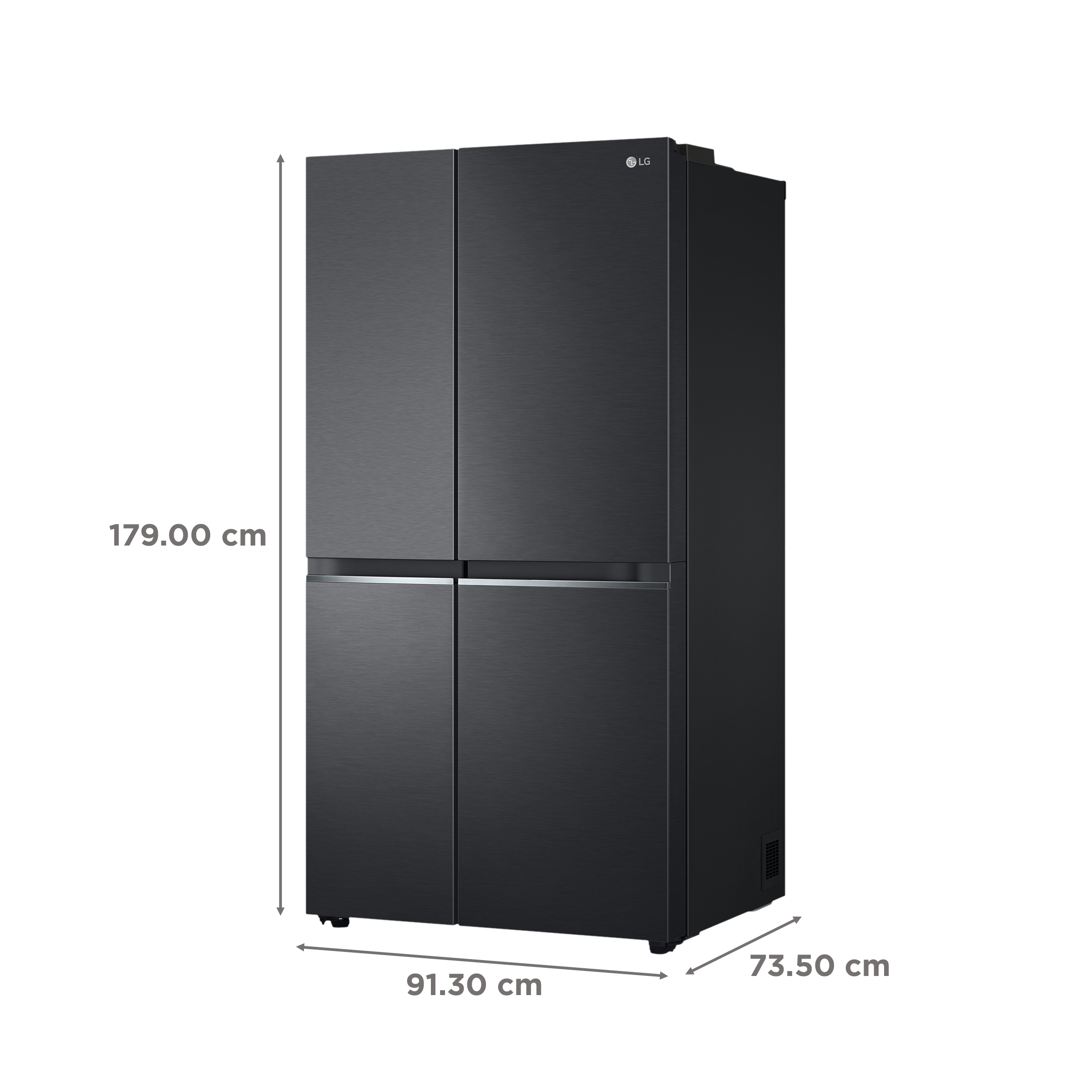 LG 655 Litres Side by Side Refrigerator with Smart Diagnosis (GL-B257EESX, Ebony Sheen) LG 655 Litres Side by Side Refrigerator with Smart Diagnosis (GL-B257EESX, Ebony Sheen)_3