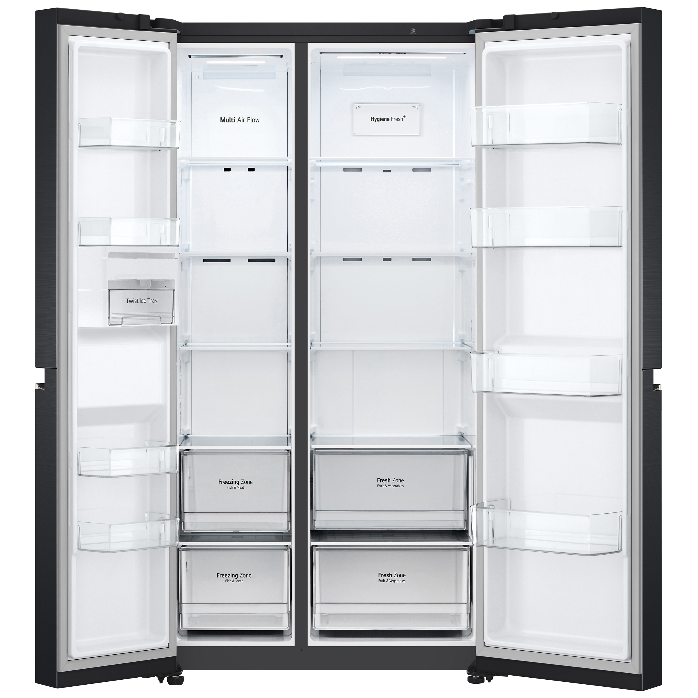 LG 655 Litres Side by Side Refrigerator with Smart Diagnosis (GL-B257EESX, Ebony Sheen) LG 655 Litres Side by Side Refrigerator with Smart Diagnosis (GL-B257EESX, Ebony Sheen)_6