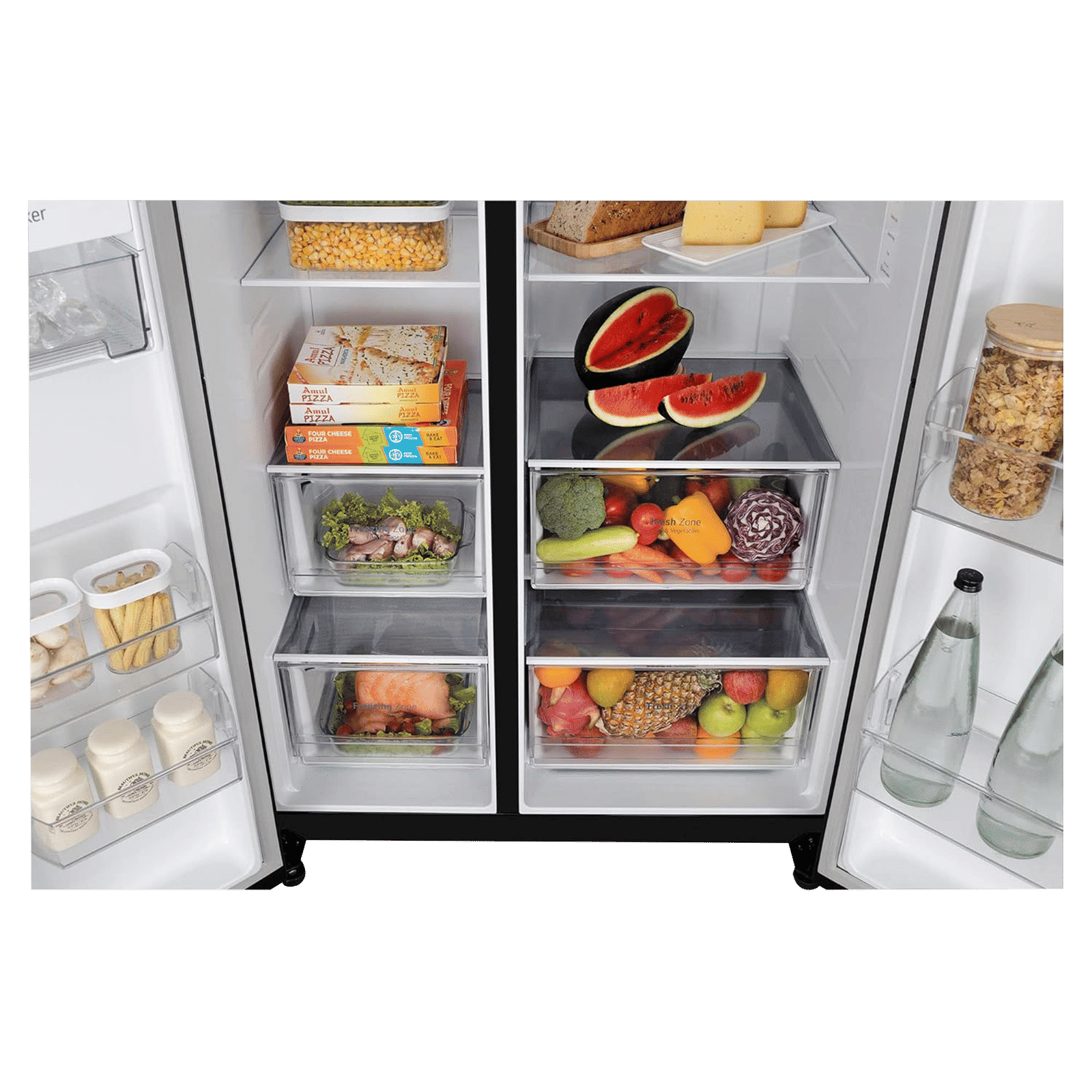 LG 655 Litres Side by Side Refrigerator with Smart Diagnosis (GL-B257EESX, Ebony Sheen) LG 655 Litres Side by Side Refrigerator with Smart Diagnosis (GL-B257EESX, Ebony Sheen)_7
