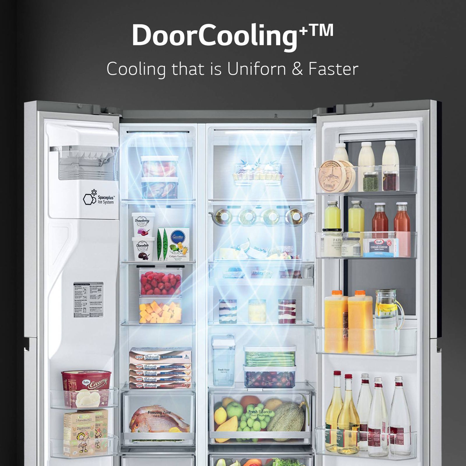 LG 635 Litres 3 Star Frost Free Side by Side Refrigerator with Smart Diagnosis (GL-X257AMCX, Matt Black)_19