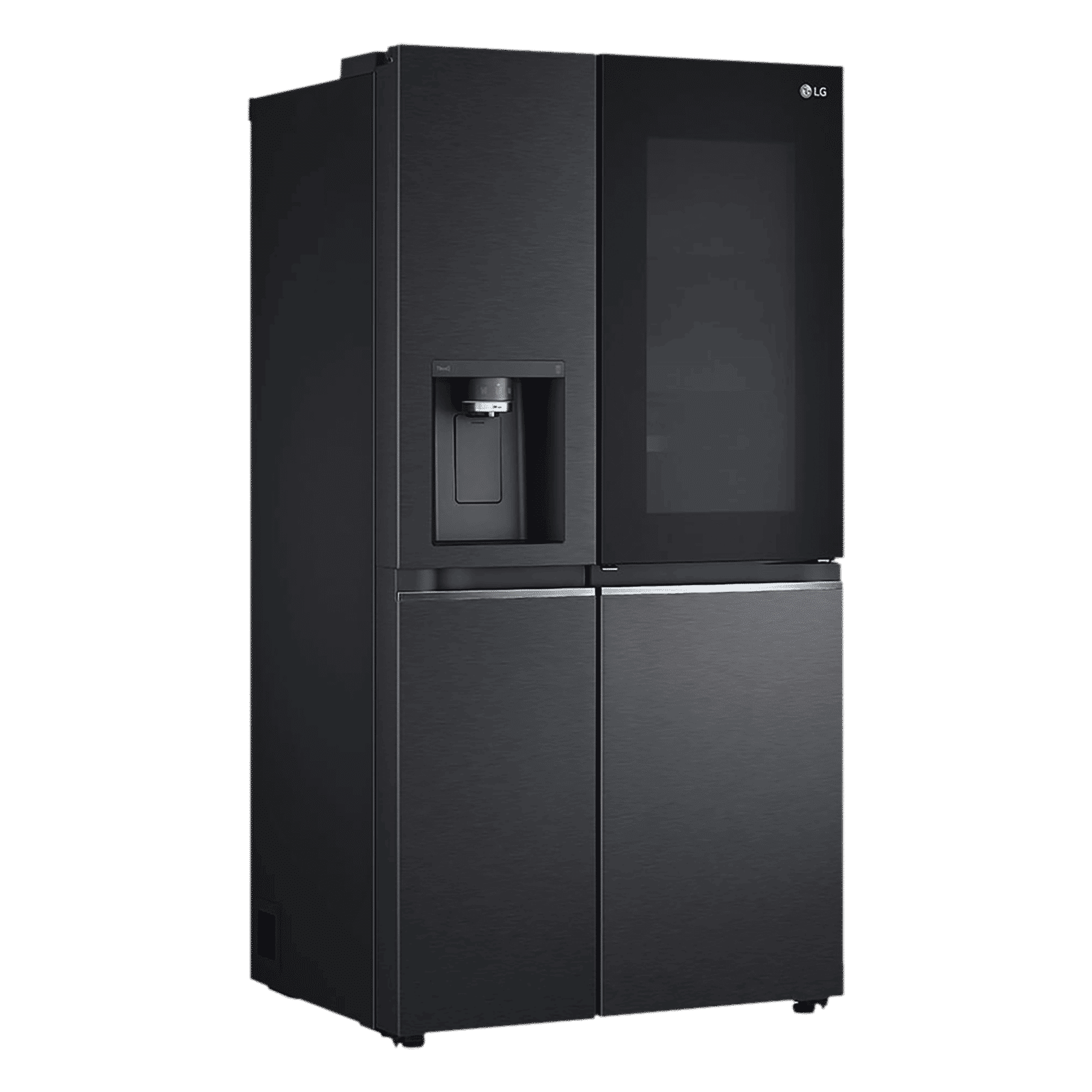 LG 635 Litres 3 Star Frost Free Side by Side Refrigerator with Smart Diagnosis (GL-X257AMCX, Matt Black)_4