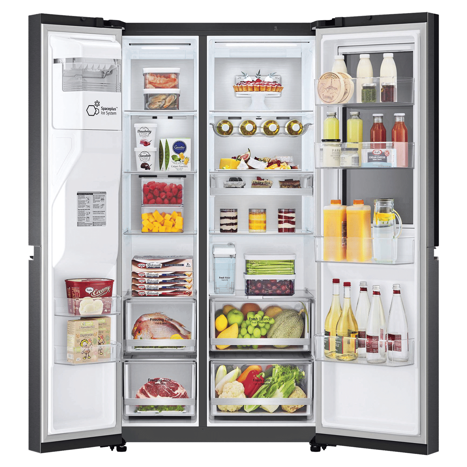 LG 635 Litres 3 Star Frost Free Side by Side Refrigerator with Smart Diagnosis (GL-X257AMCX, Matt Black)_5