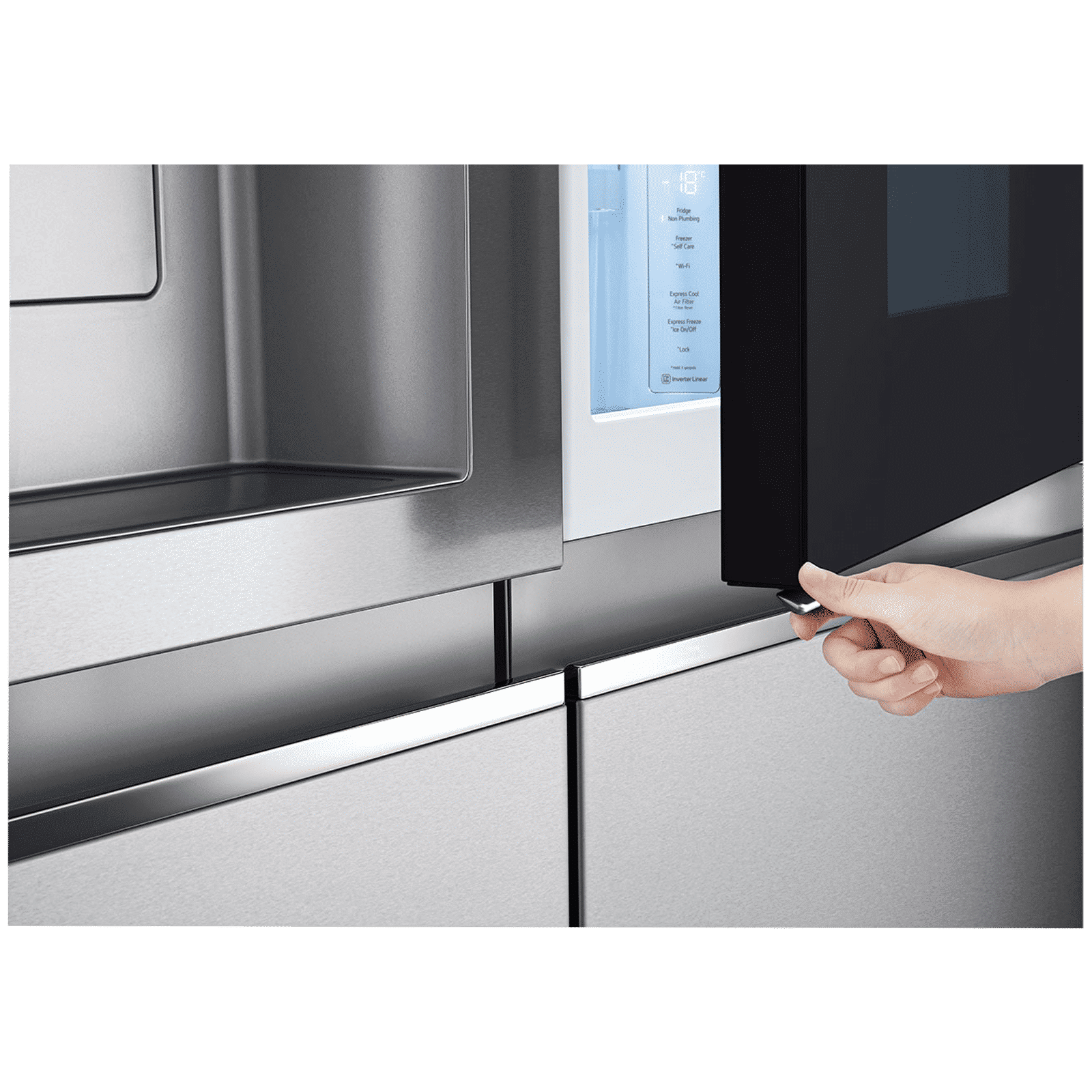 LG 635 Litres 3 Star Frost Free Side by Side Refrigerator with Smart Diagnosis (GL-X257ABSX, Brushed Steel) LG 635 Litres 3 Star Frost Free Side by Side Refrigerator with Smart Diagnosis (GL-X257ABSX, Brushed Steel)_10