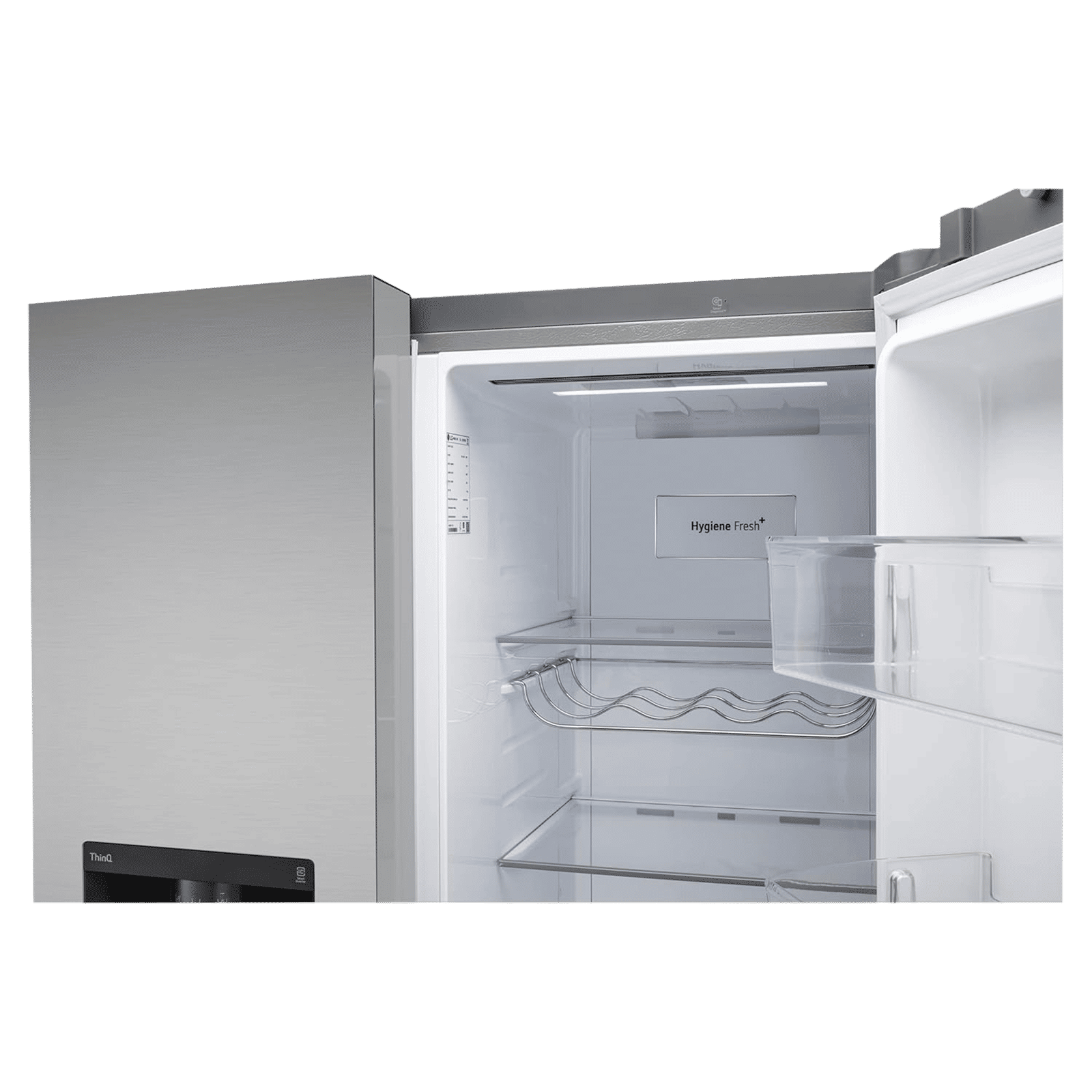 LG 635 Litres Side by Side Refrigerator with Smart Diagnosis (GL-L257CPZX, Shiny Steel)_16