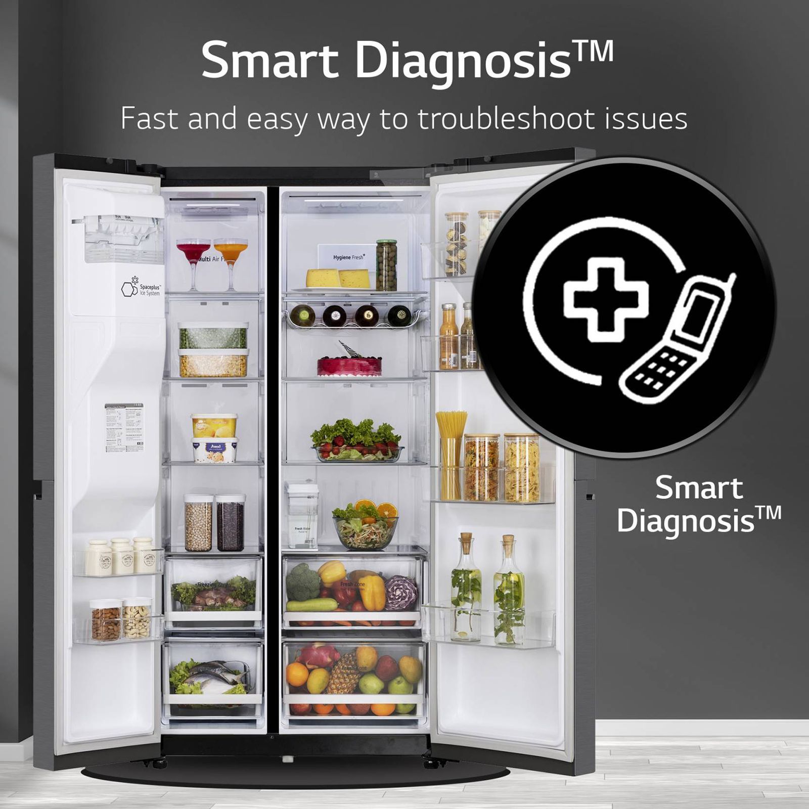 LG 635 Litres 3 Star Frost Free Double Door Smart Wifi Enabled Refrigerator with Deodorizer (GL-L257CMCX, Matt Black) LG 635 Litres 3 Star Frost Free Double Door Smart Wifi Enabled Refrigerator with Deodorizer (GL-L257CMCX, Matt Black)_11
