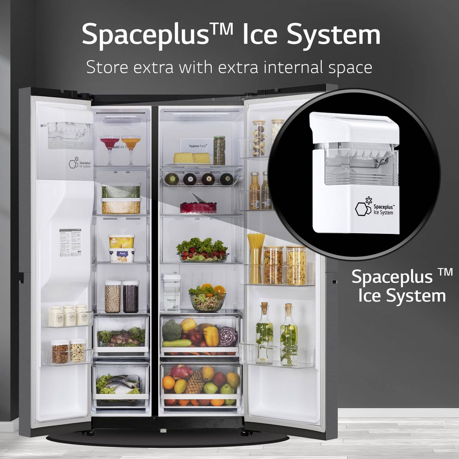 LG 635 Litres 3 Star Frost Free Double Door Smart Wifi Enabled Refrigerator with Deodorizer (GL-L257CMCX, Matt Black) LG 635 Litres 3 Star Frost Free Double Door Smart Wifi Enabled Refrigerator with Deodorizer (GL-L257CMCX, Matt Black)_17