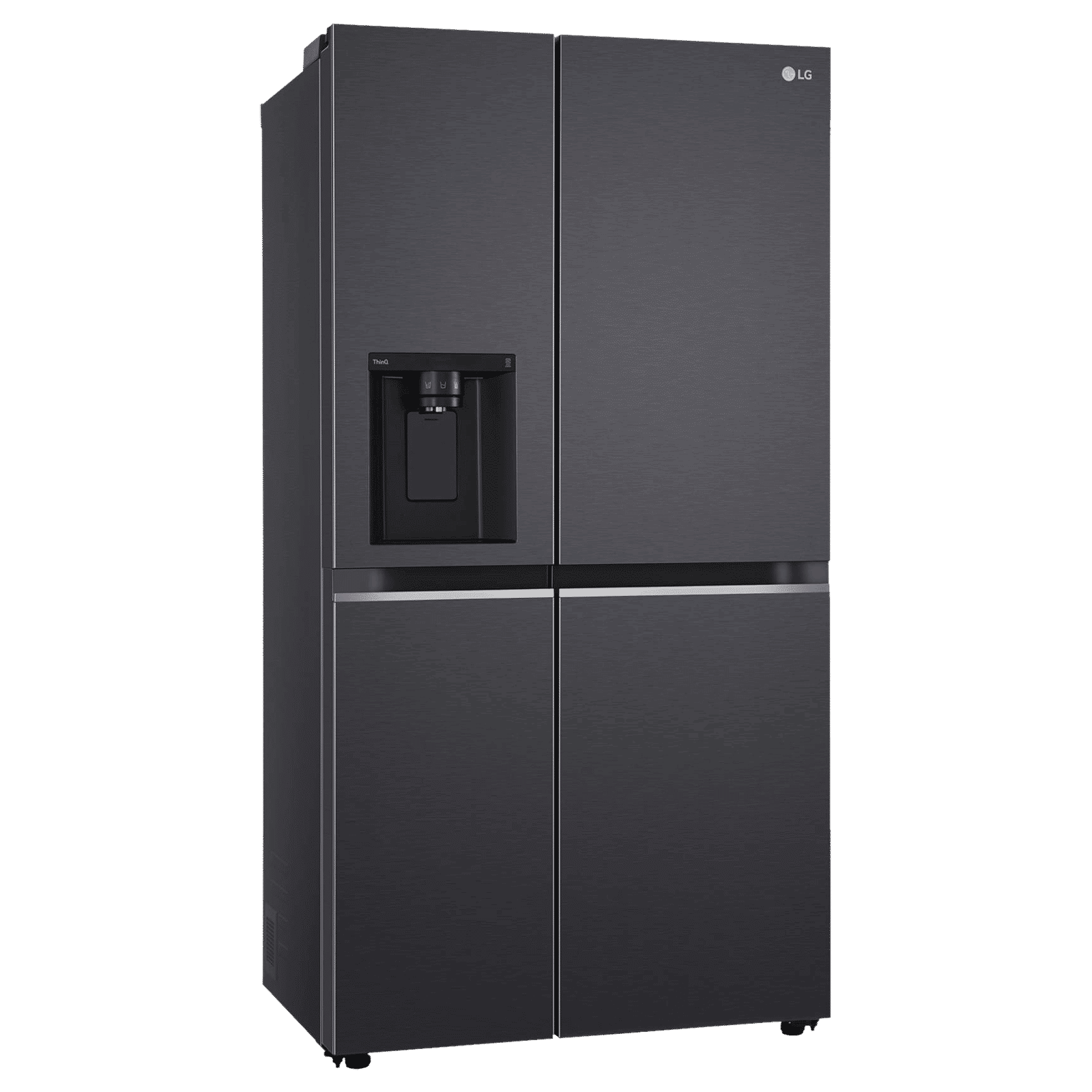 LG 635 Litres 3 Star Frost Free Double Door Smart Wifi Enabled Refrigerator with Deodorizer (GL-L257CMCX, Matt Black) LG 635 Litres 3 Star Frost Free Double Door Smart Wifi Enabled Refrigerator with Deodorizer (GL-L257CMCX, Matt Black)_2