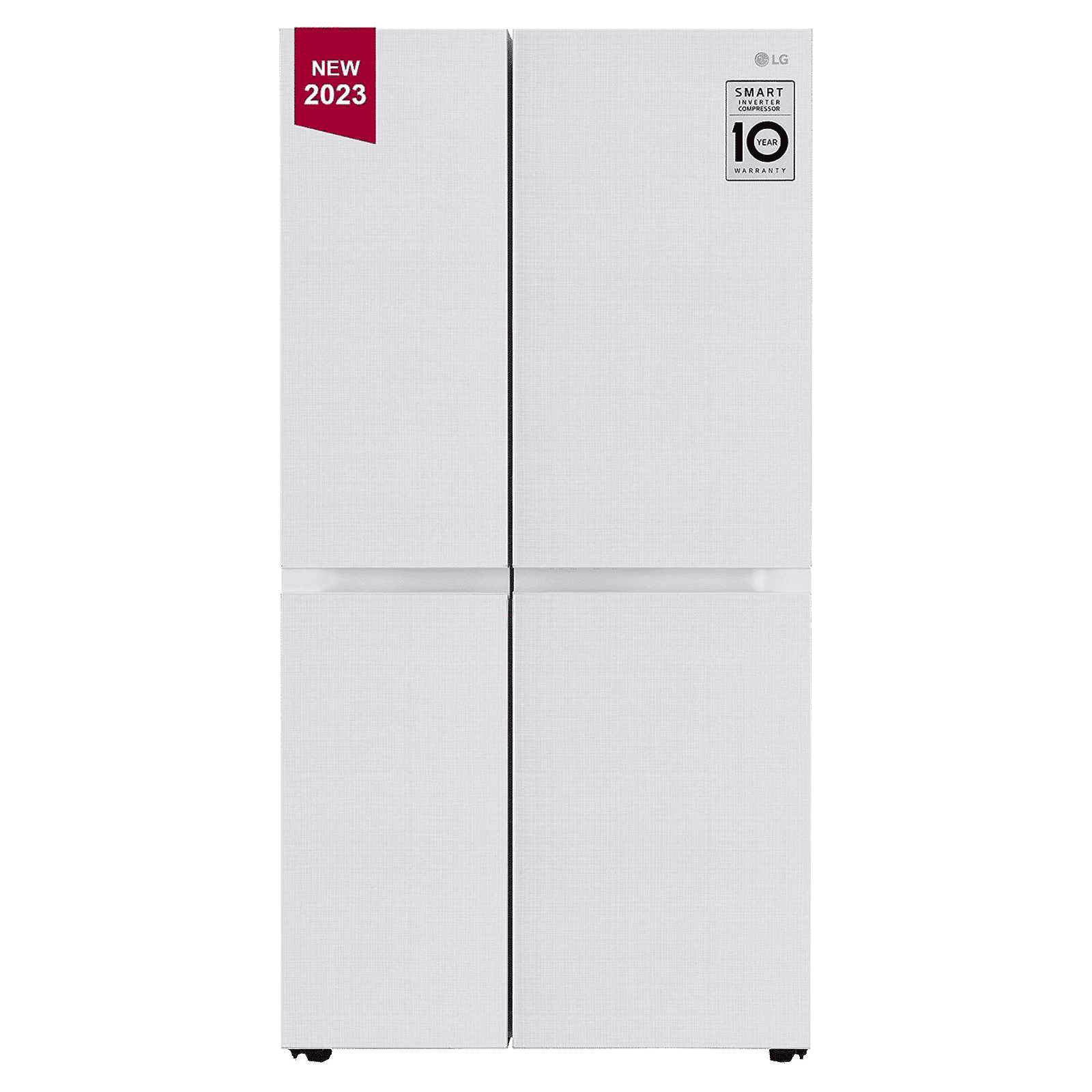 LG 655 Litres Side by Side Refrigerator with Smart Diagnosis (GL-B257DLWX, Linen White) LG 655 Litres Side by Side Refrigerator with Smart Diagnosis (GL-B257DLWX, Linen White)_1