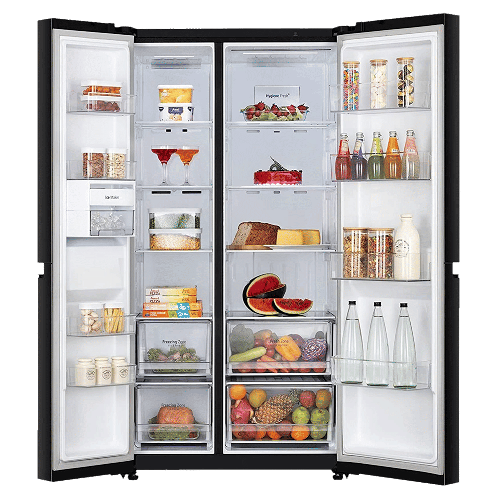 LG 655 Litres Side by Side Refrigerator with Smart Diagnosis (GL-B257DBMX, Black Mirror) LG 655 Litres Side by Side Refrigerator with Smart Diagnosis (GL-B257DBMX, Black Mirror)_5