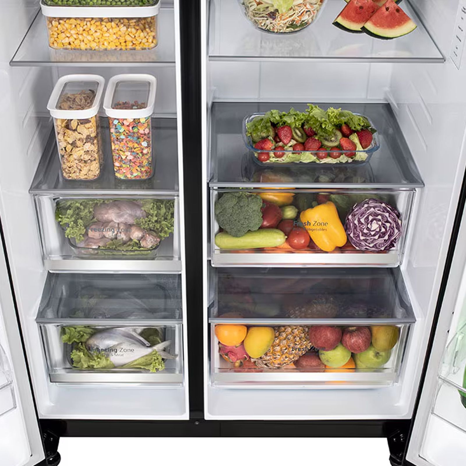 LG 655 Litres 3 Star Frost Free Side by Side Smart Wifi Enabled Refrigerator with Deodorizer (GL-B257DLNX, Linen Brown)_10