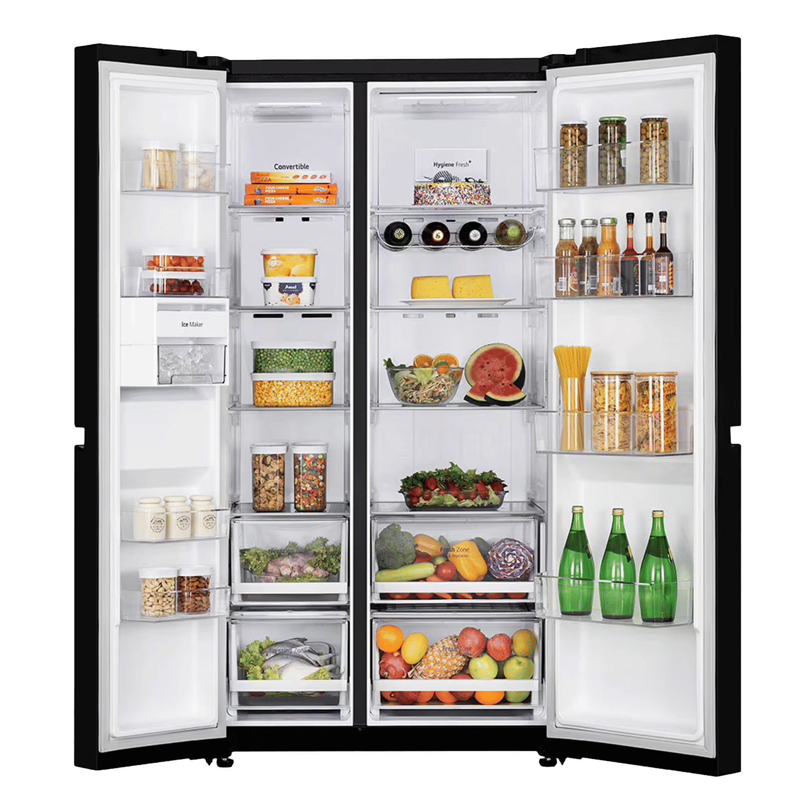 LG 655 Litres 3 Star Frost Free Side by Side Smart Wifi Enabled Refrigerator with Deodorizer (GL-B257DLNX, Linen Brown)_3