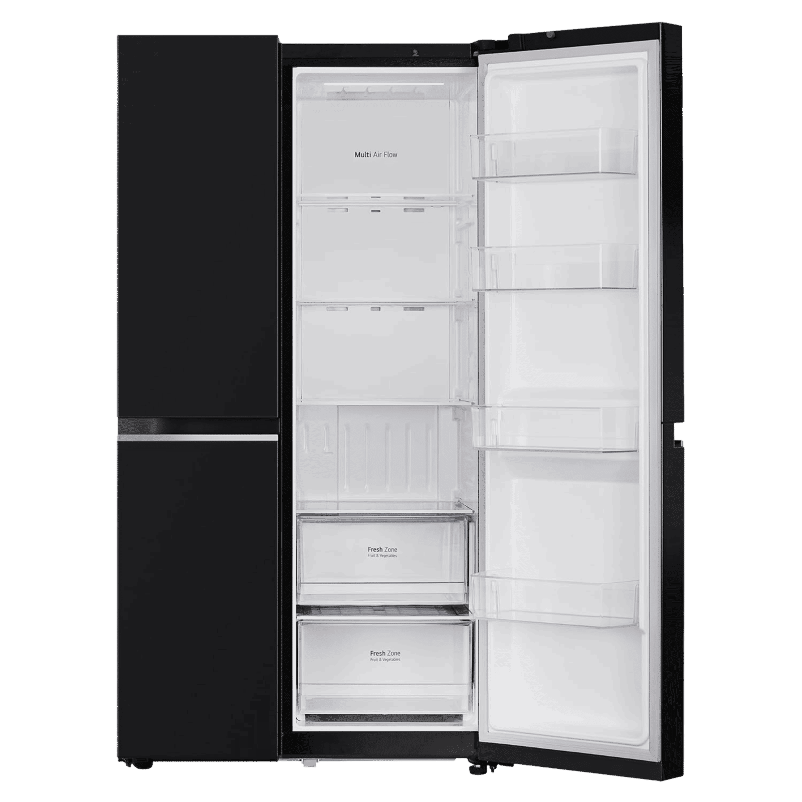 LG 655 Litres 3 Star Frost Free Side by Side Refrigerator with Smart Diagnosis (GL-B257HWBY, Western Black)_6