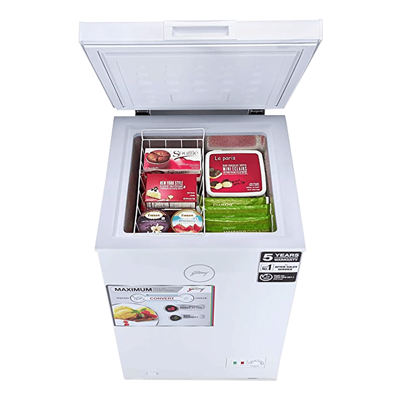 Godrej Slim Series 100 Litres Single Door Deep Freezer (Convertible Technology, DH GCHW 110 R6SHC RW, Royal White) Godrej Slim Series 100 Litres Single Door Deep Freezer (Convertible Technology, DH GCHW 110 R6SHC RW, Royal White)_4