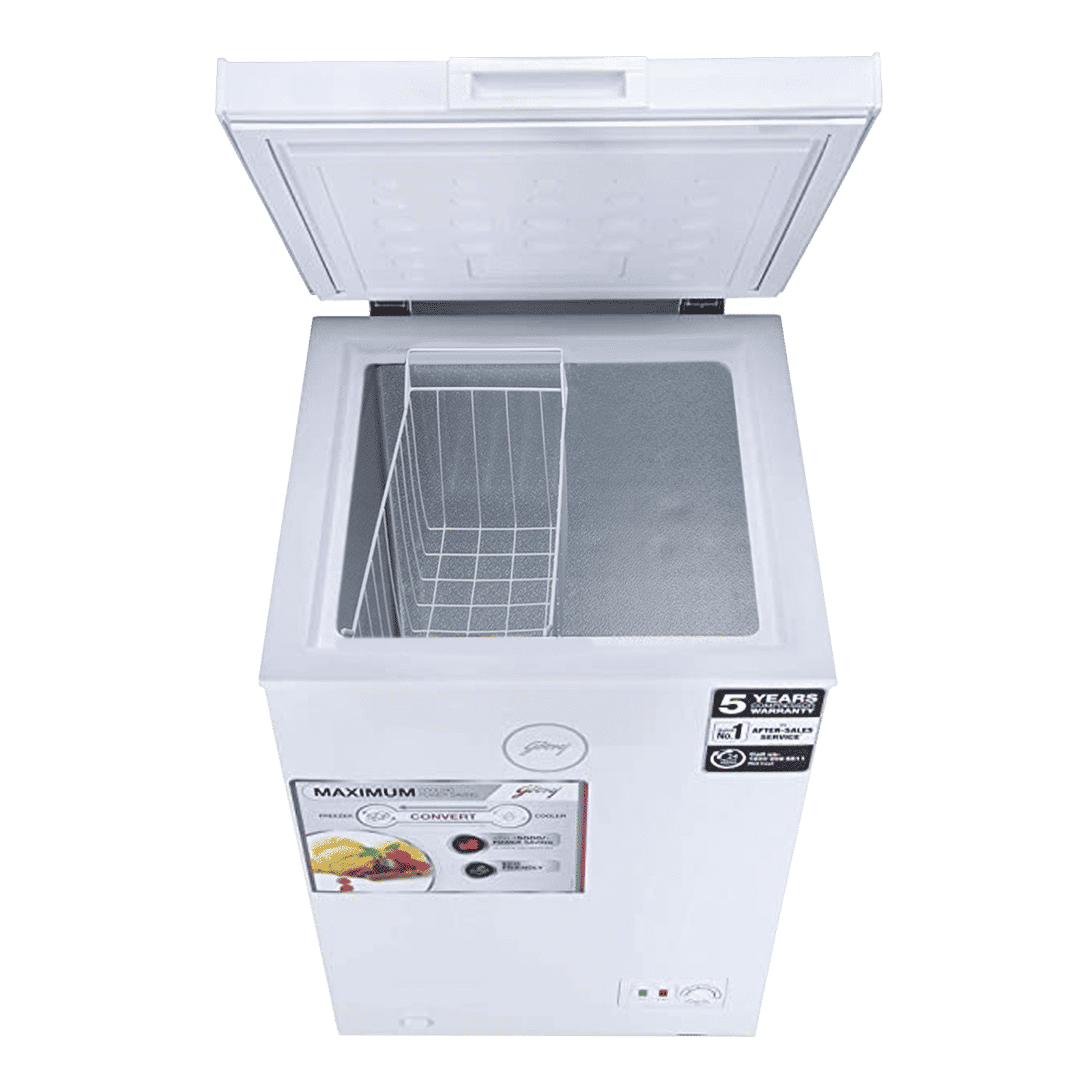 Godrej Slim Series 100 Litres Single Door Deep Freezer (Convertible Technology, DH GCHW 110 R6SHC RW, Royal White) Godrej Slim Series 100 Litres Single Door Deep Freezer (Convertible Technology, DH GCHW 110 R6SHC RW, Royal White)_5