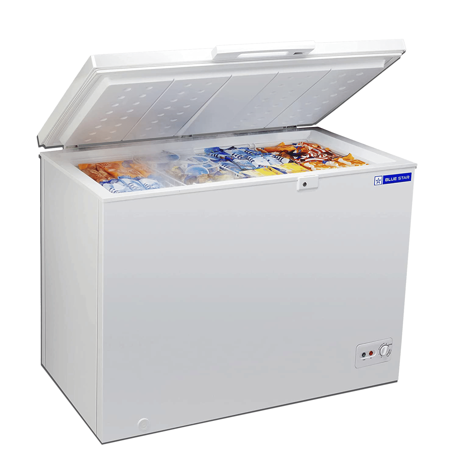 Blue Star 100 Litres Single Door Deep Freezer (Power Indicator, CHFSD100FHSW, White)_6