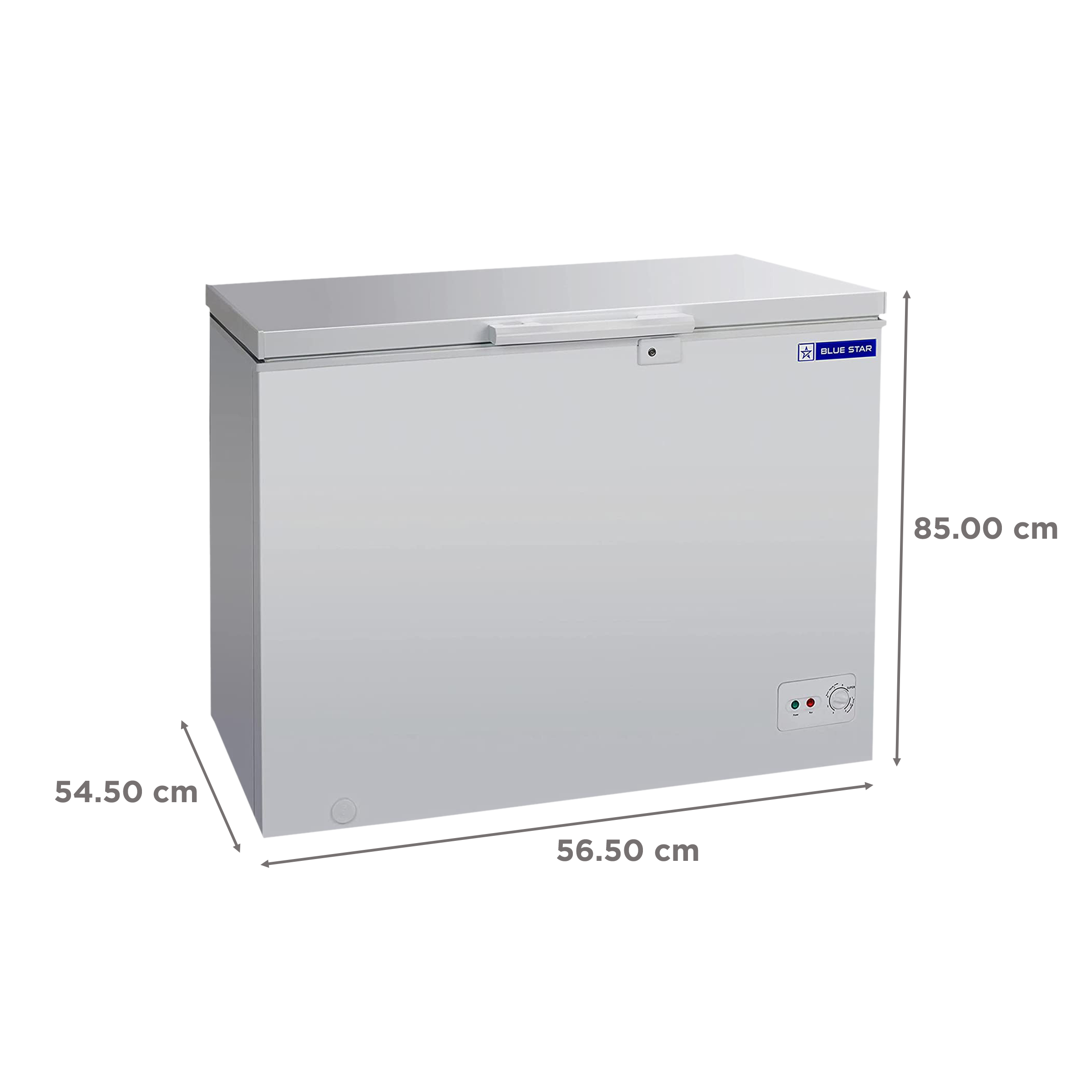 Blue Star 100 Litres Single Door Deep Freezer (Power Indicator, CHFSD100FHSW, White)_3