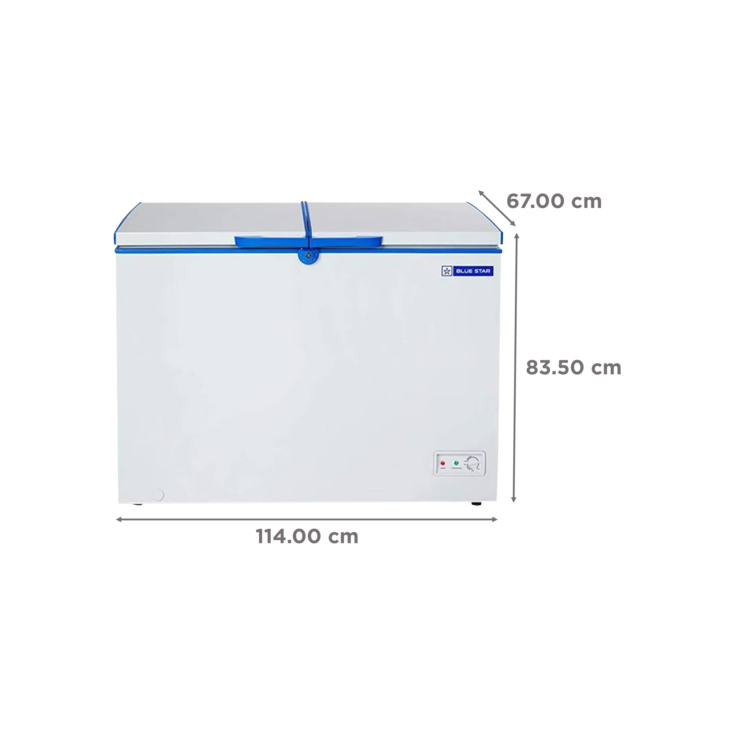 Blue Star 301 Litres Double Door Deep Freezer (Direct Cooling Technology, CHFDD300MGEW, White)_3
