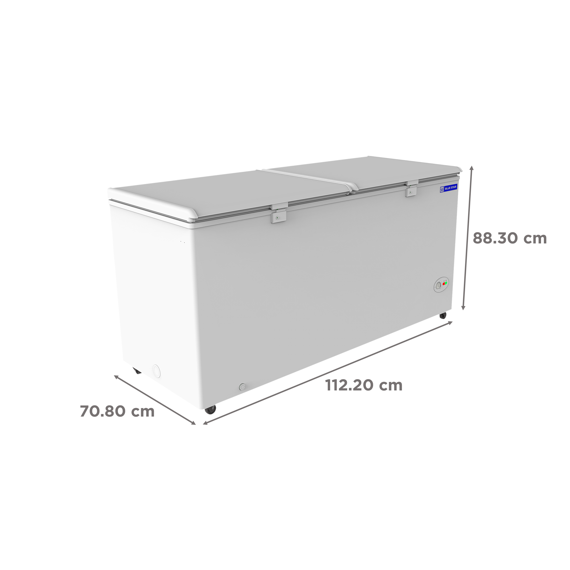 Blue Star 310 Litres Double Door Chest Freezer (Direct Cooling Technology, CF330NEYW, White) Blue Star 310 Litres Double Door Chest Freezer (Direct Cooling Technology, CF330NEYW, White)_3